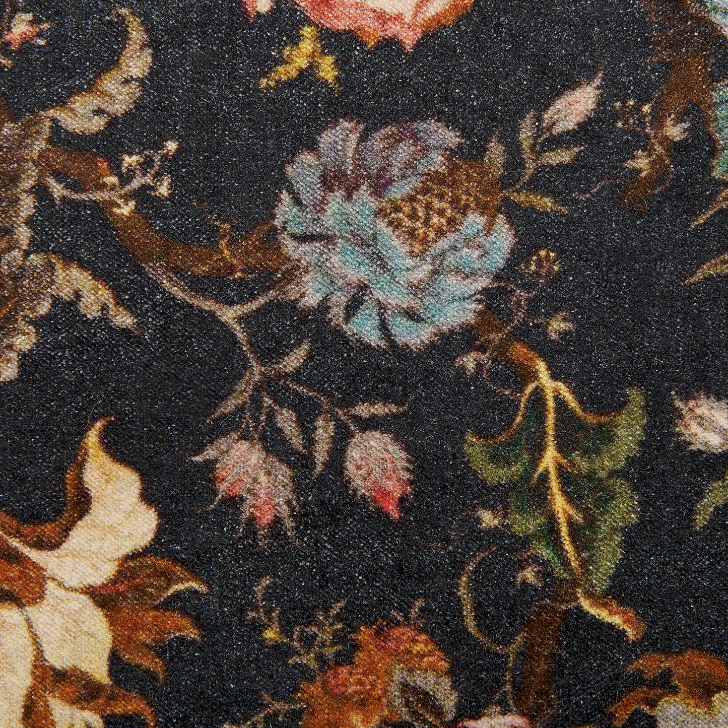 Dekokissen 2er Set RAMONDA Samtstoff 45 x 45 cm Bunt Blumenmuster