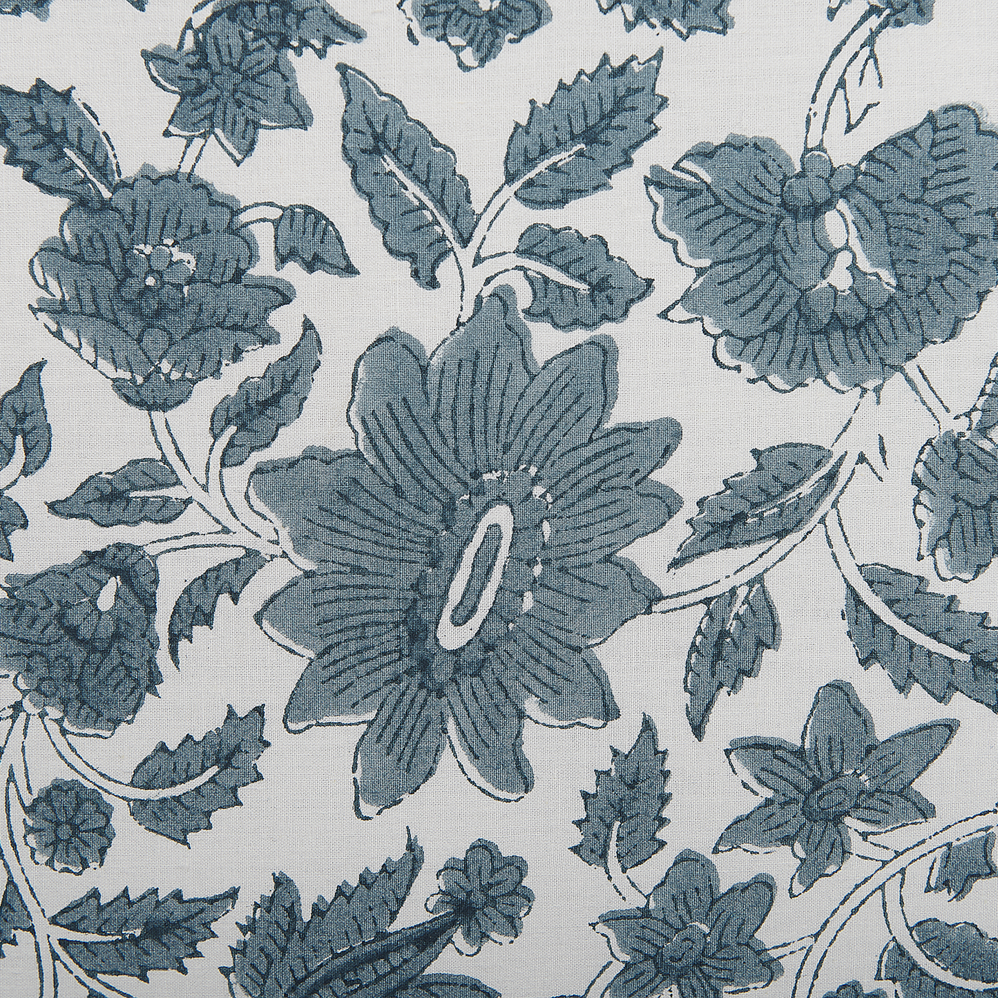 Dekokissen 2er Set RUMEX Baumwolle 45 x 45 cm Blau Blumenmuster