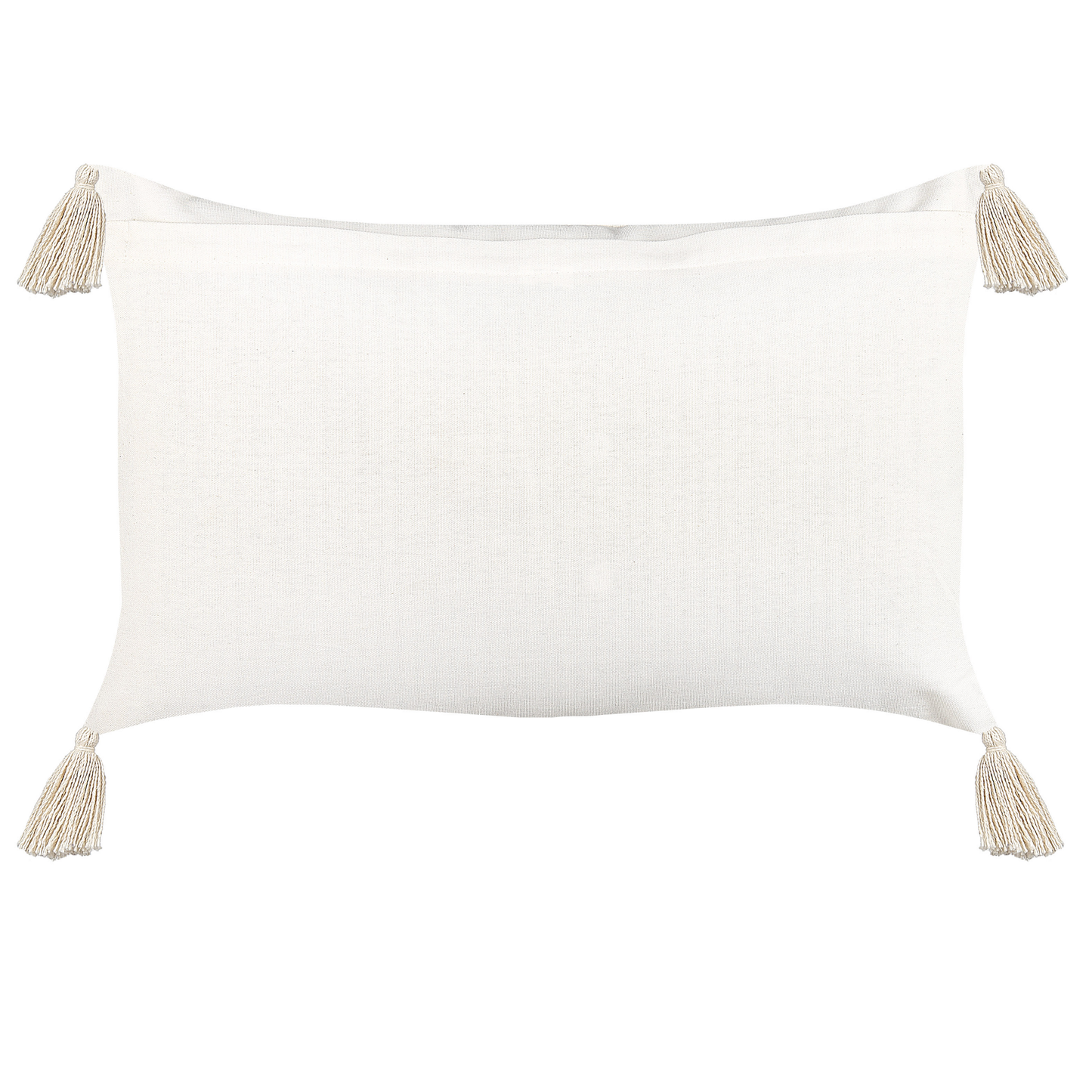 Dekokissen Getuftet Baumwolle Helles Beige PAPAVER 55 x 35 cm