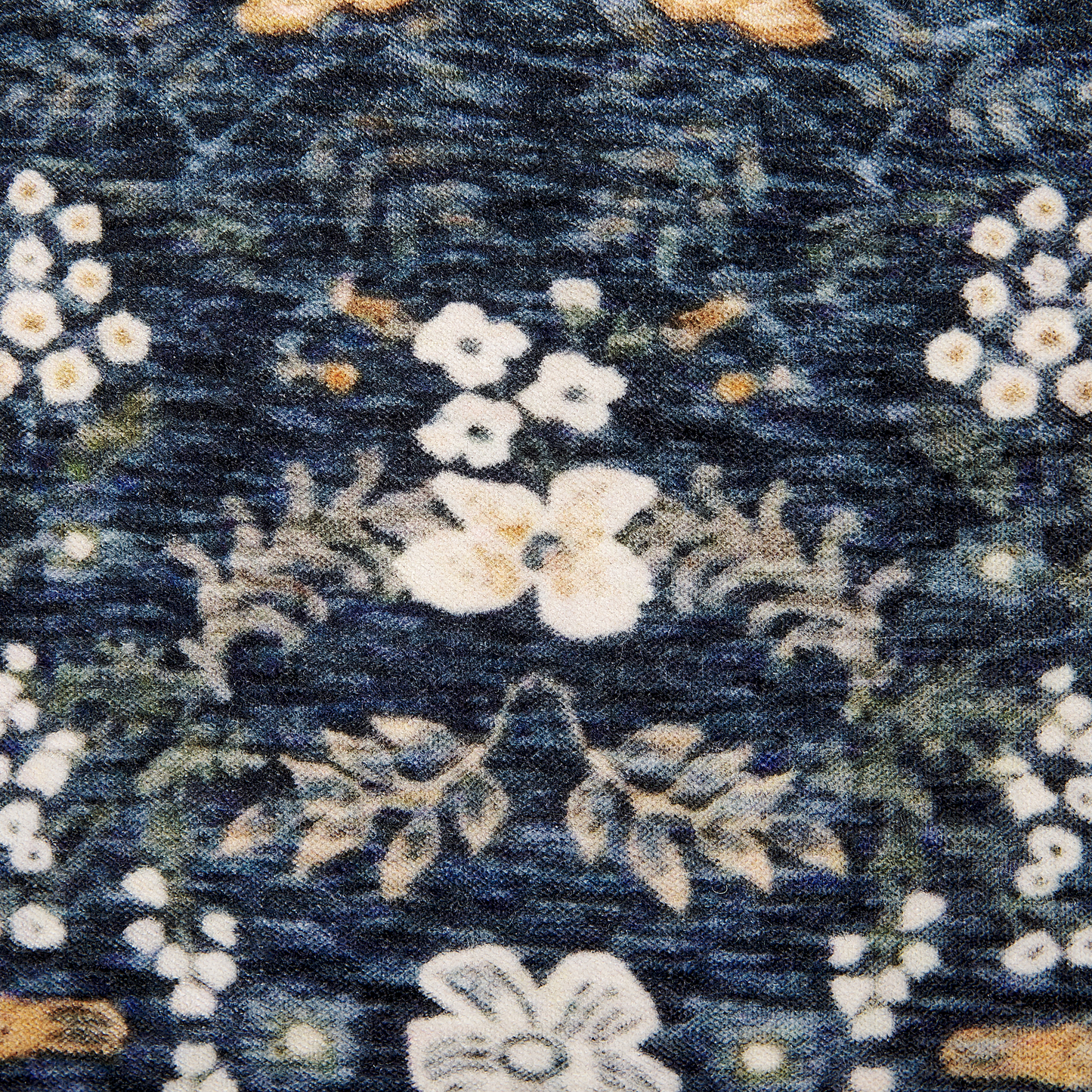 Dekokissen PANAX Samtstoff 45 x 45 cm Bunt Blumenmuster