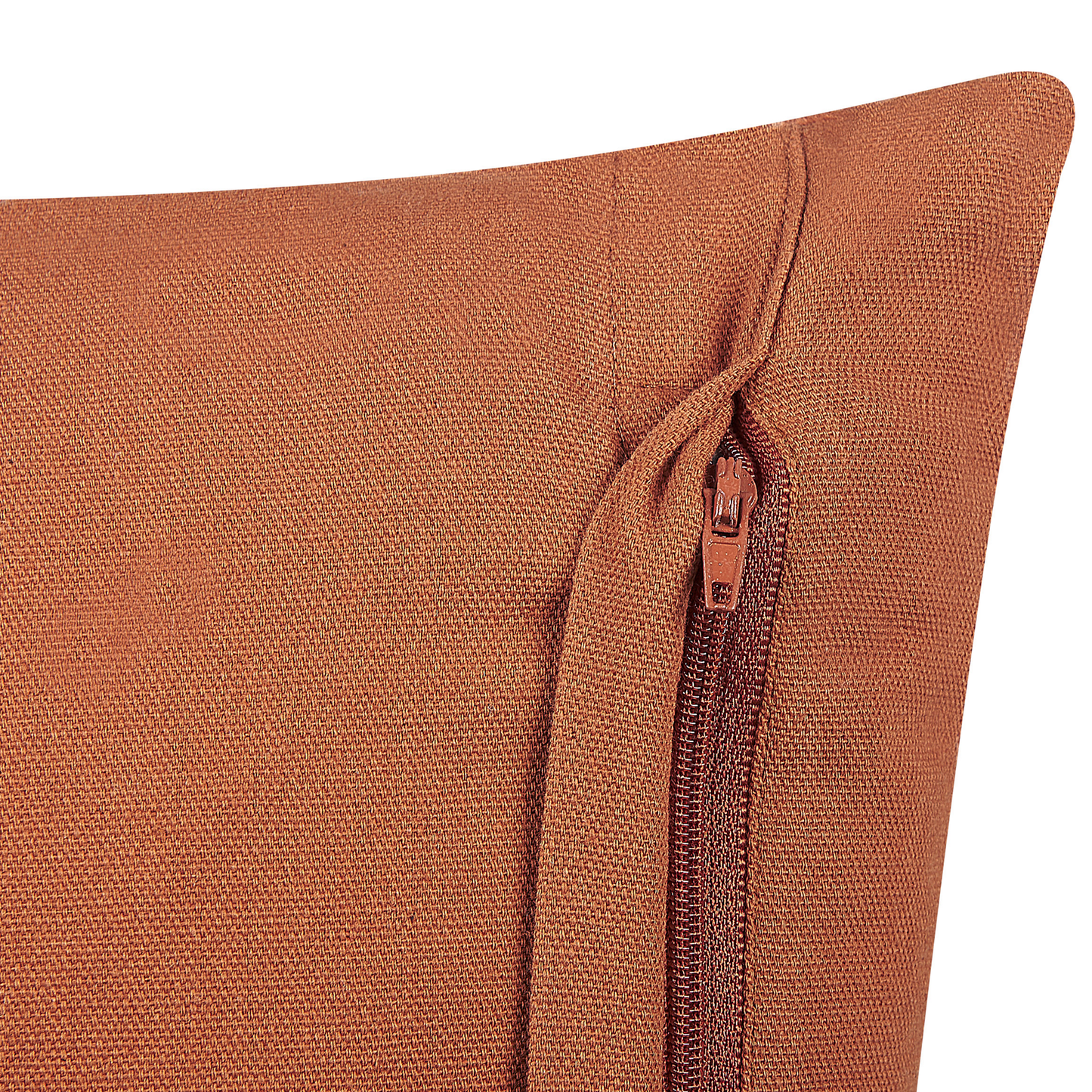 Dekokissen ALBIUM Baumwolle 55 x 35 cm Orange Geometrisches Muster
