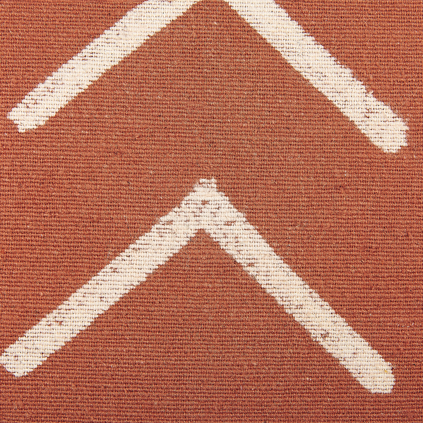 Dekokissen ALBIUM Baumwolle 55 x 35 cm Orange Geometrisches Muster