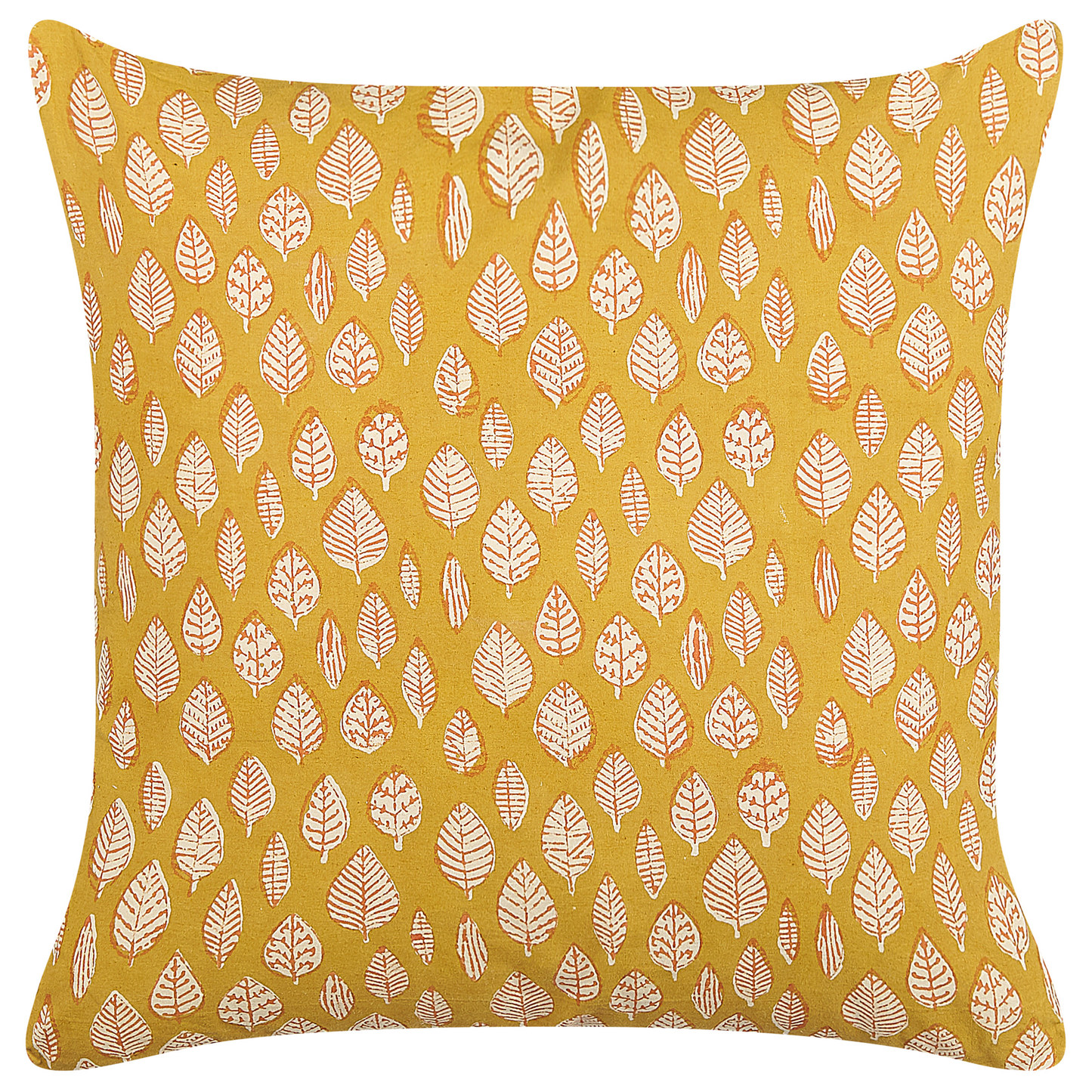 Dekokissen 2er Set GINNALA Baumwolle 45 x 45 cm Gelb Pflanzenmuster