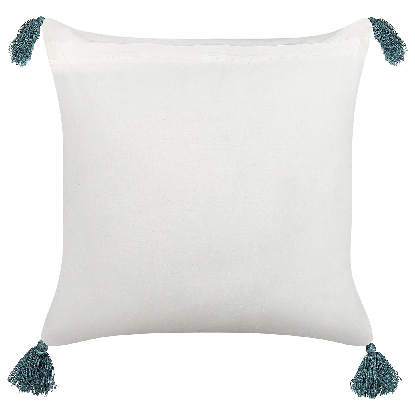 Dekokissen CORNUS Baumwolle 45 x 45 cm Blau Blumenmuster