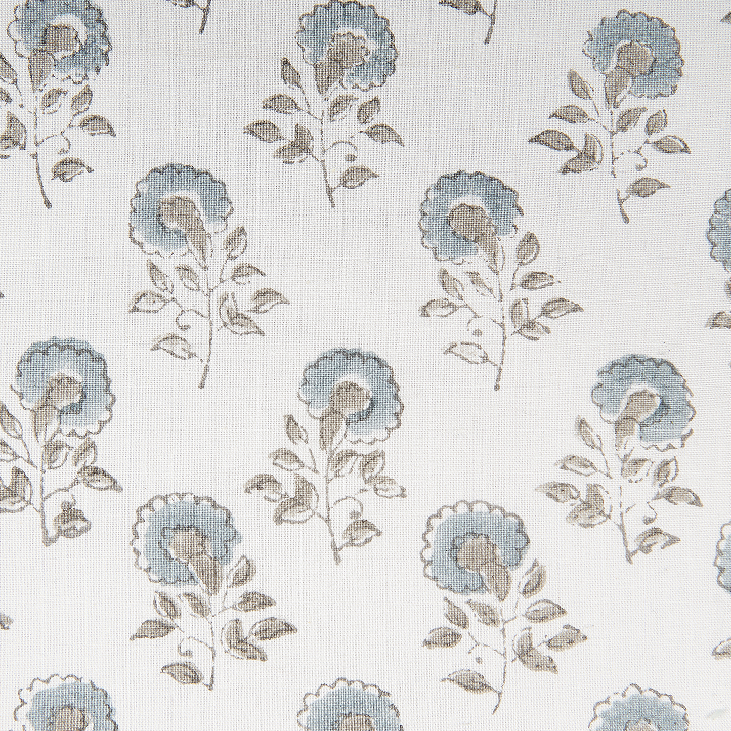 Dekokissen CORNUS Baumwolle 45 x 45 cm Blau Blumenmuster