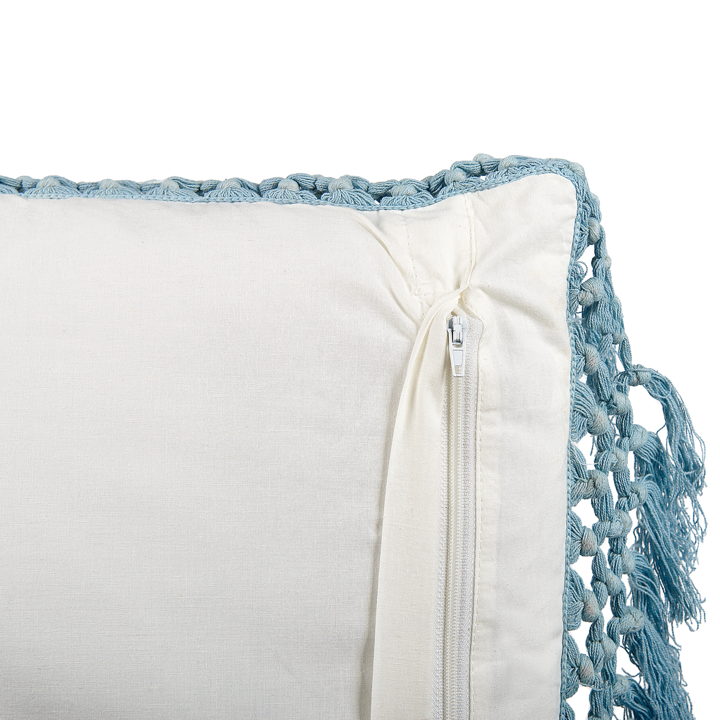 Dekokissen PALLIDA Baumwolle 45 x 45 cm Blau Blumenmuster