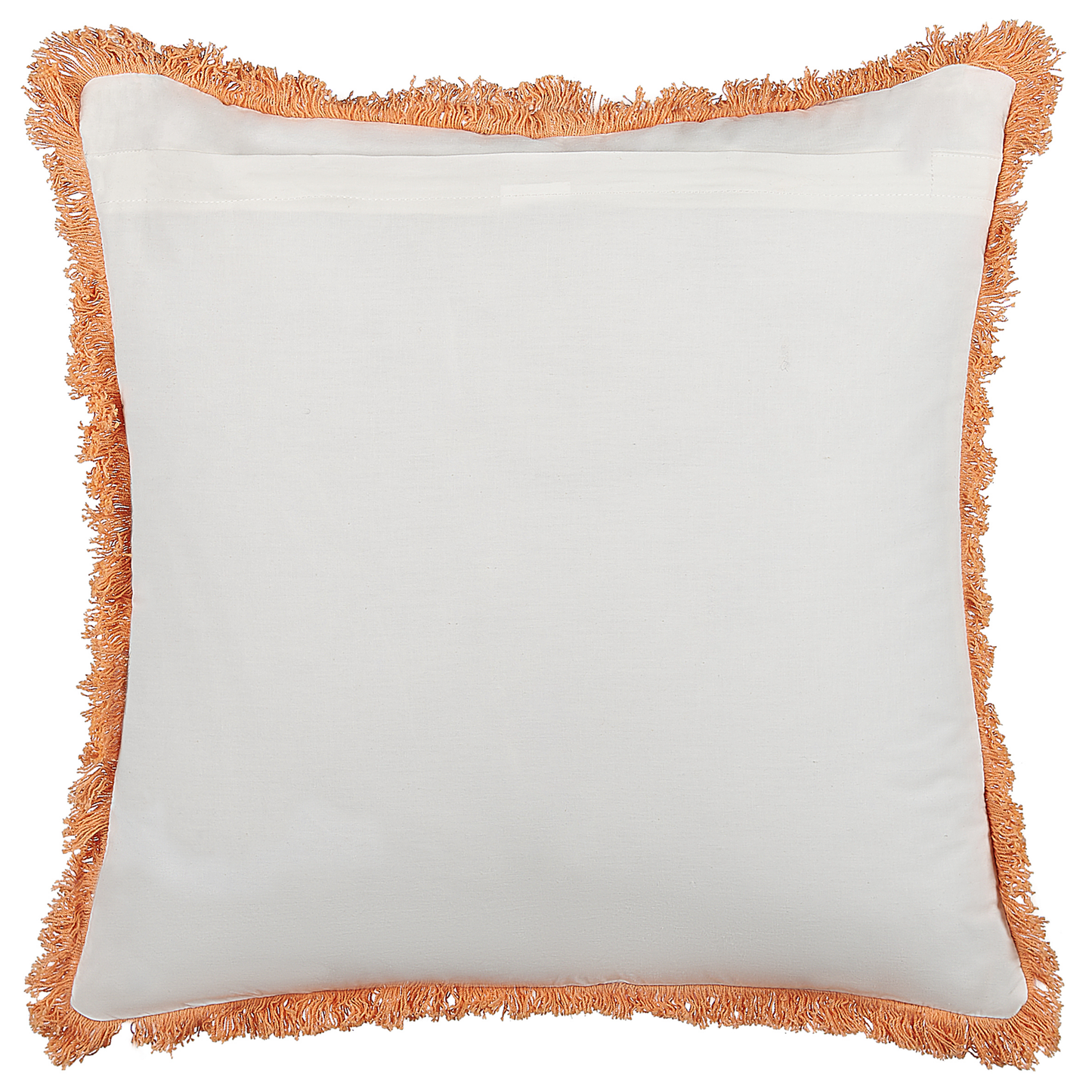 Dekokissen SATIVUS Baumwolle 45 x 45 cm Orange Blumenmuster