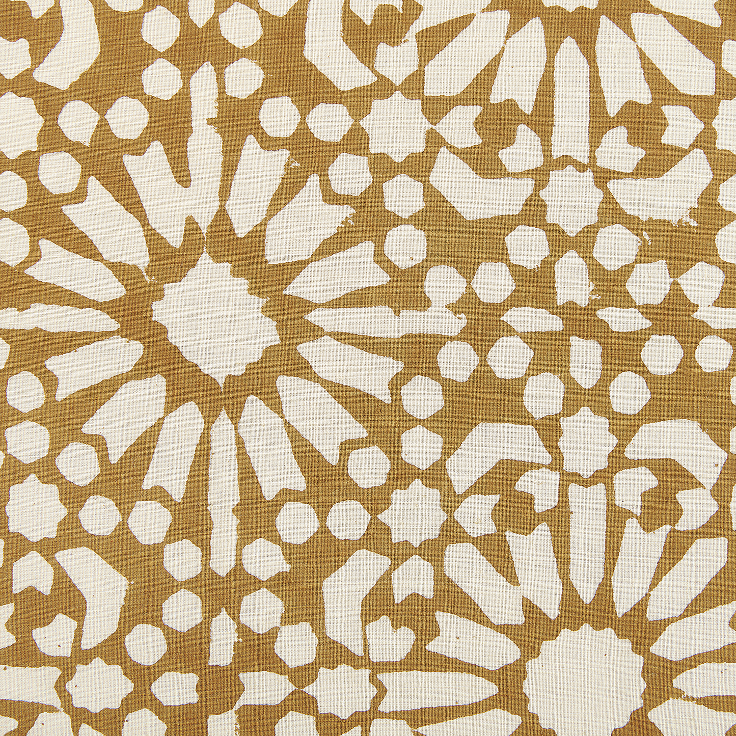 Dekokissen CEIBA Baumwolle 45 x 45 cm Beige Geometrisches Muster