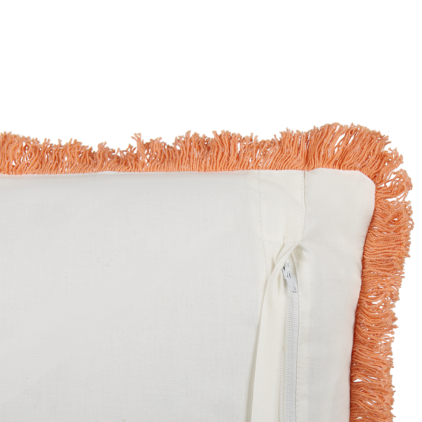 Dekokissen 2er Set SATIVUS Baumwolle 45 x 45 cm Orange Blumenmuster