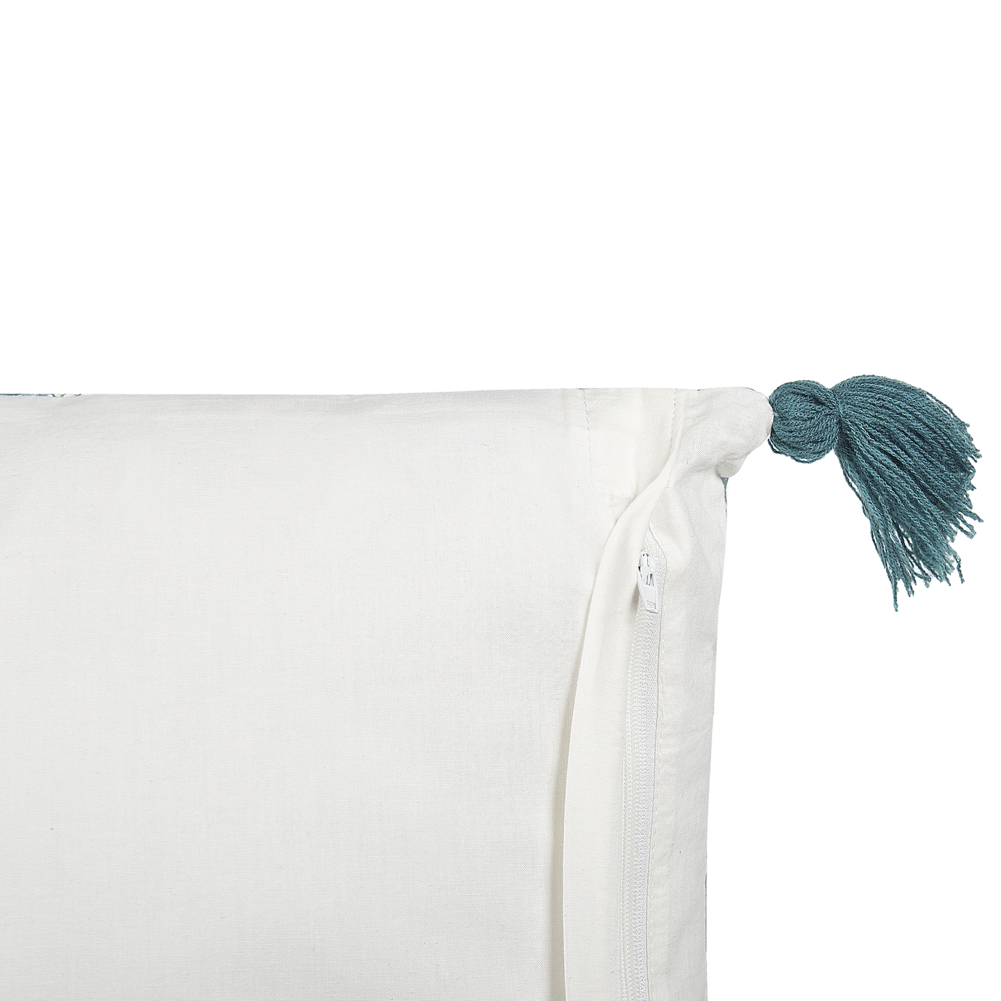 Dekokissen 2er Set CORNUS Baumwolle 45 x 45 cm Blau Blumenmuster