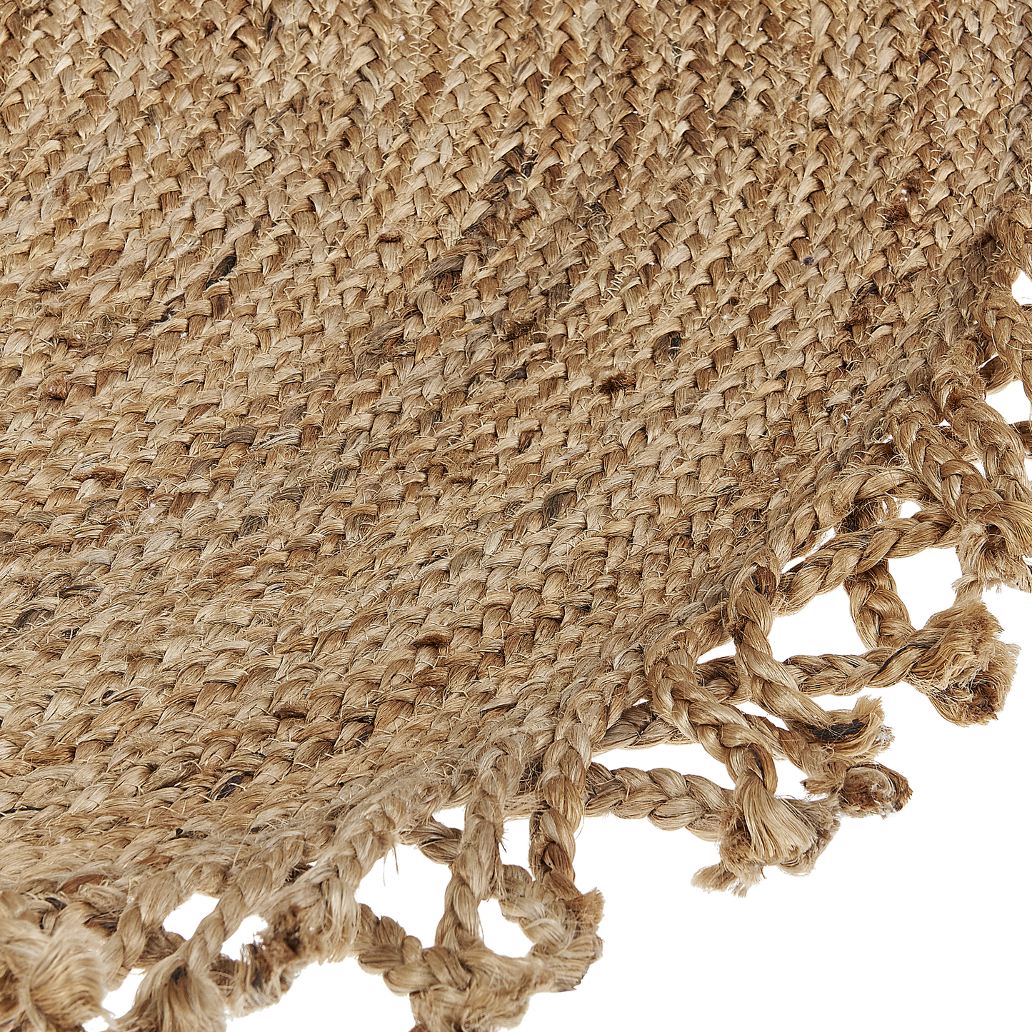 Teppich Jute beige ⌀ 120 cm ZONGULDAK