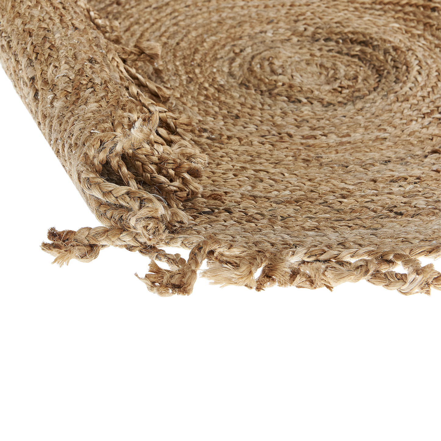 Teppich Jute beige ⌀ 120 cm ZONGULDAK