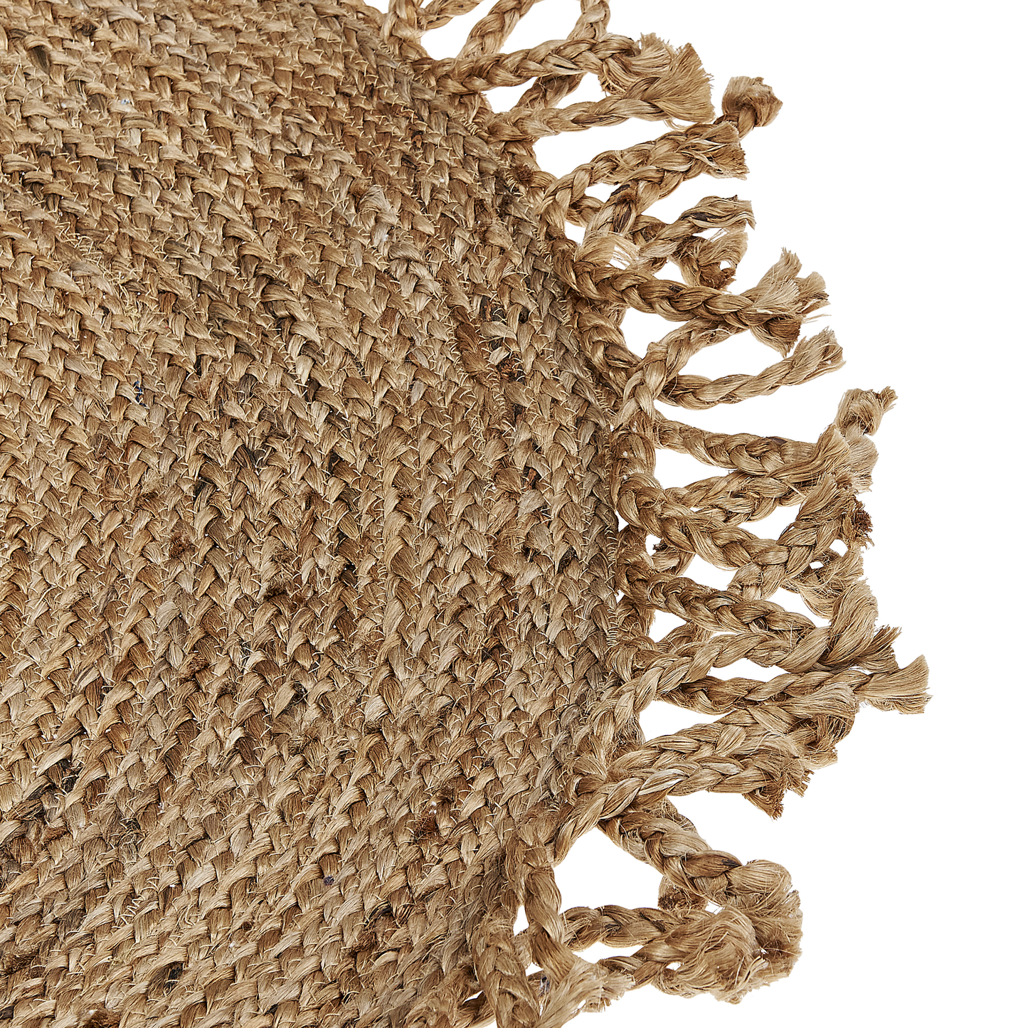 Teppich Jute beige ⌀ 120 cm ZONGULDAK