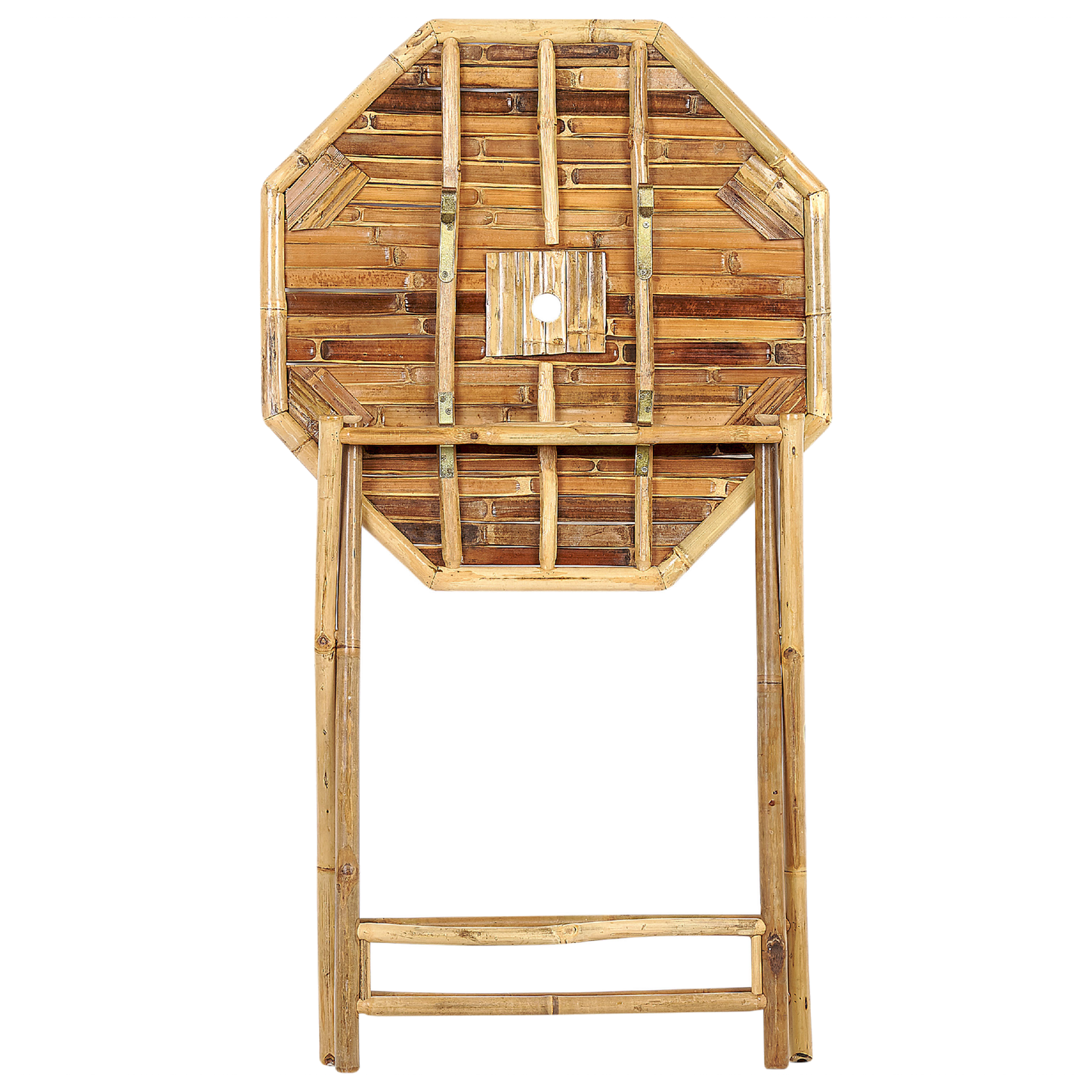 Outdoor Bistrotisch MOLISE 85 cm 85 cm Bambusholz Hellbraun