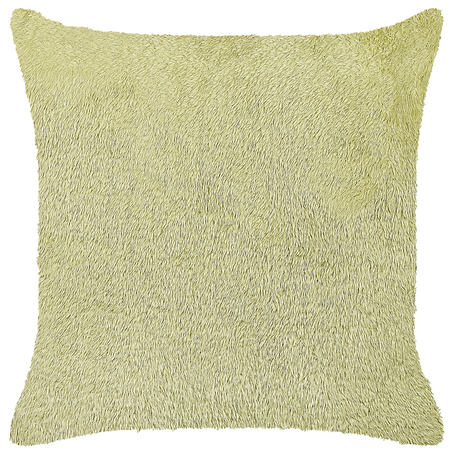 Dekokissen 2er Set PILEA Webpelz 45 x 45 cm Hellgrün Ohne Muster