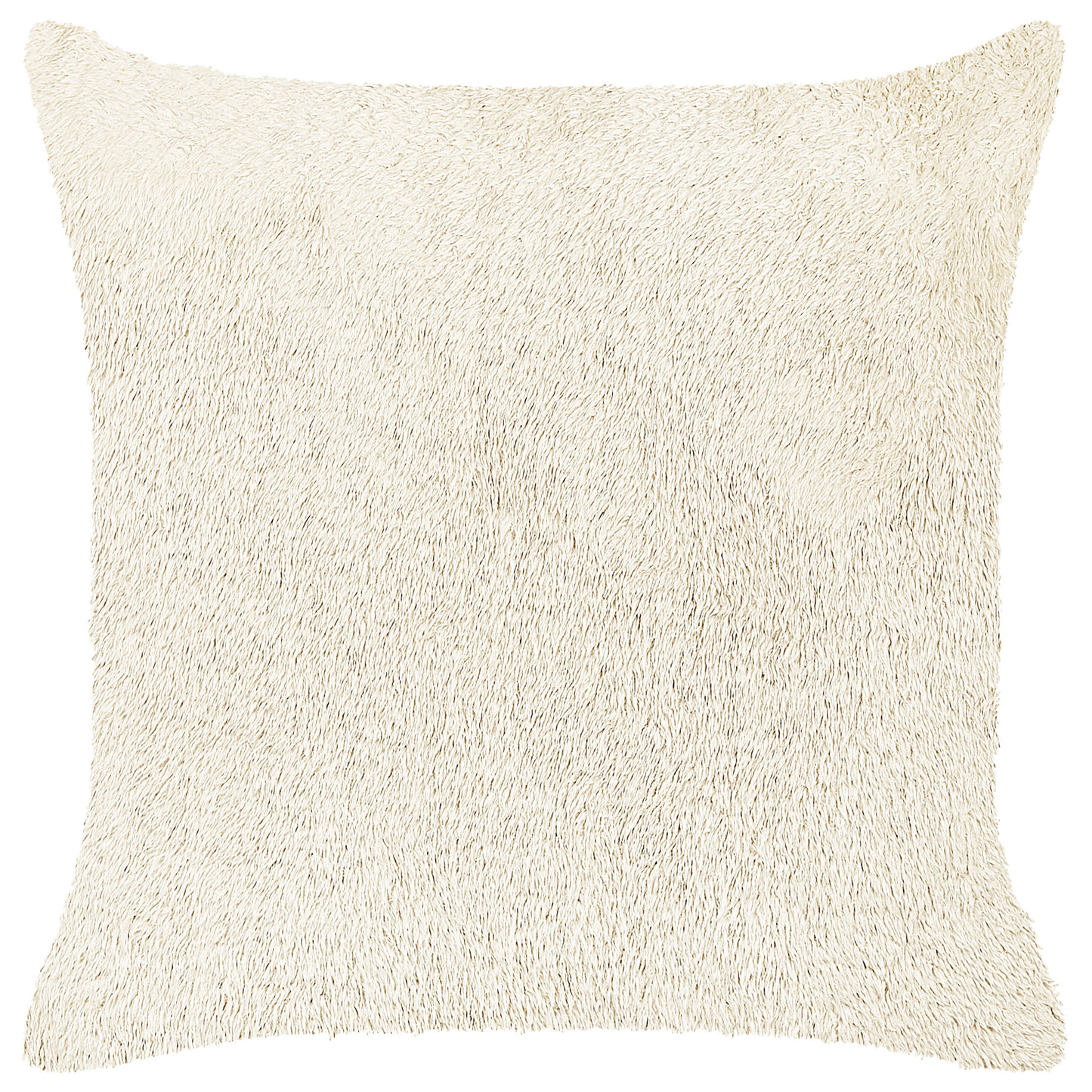 Dekokissen Kunstfell hellbeige 45 x 45 cm 2er Set PILEA