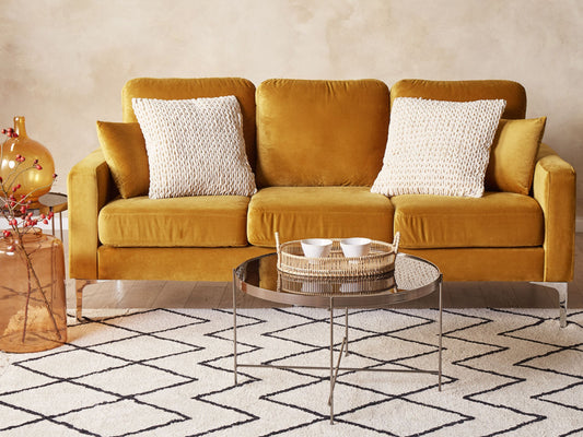 Dekokissen 2er Set OXALIS 45 x 45 cm Beige Ohne Muster