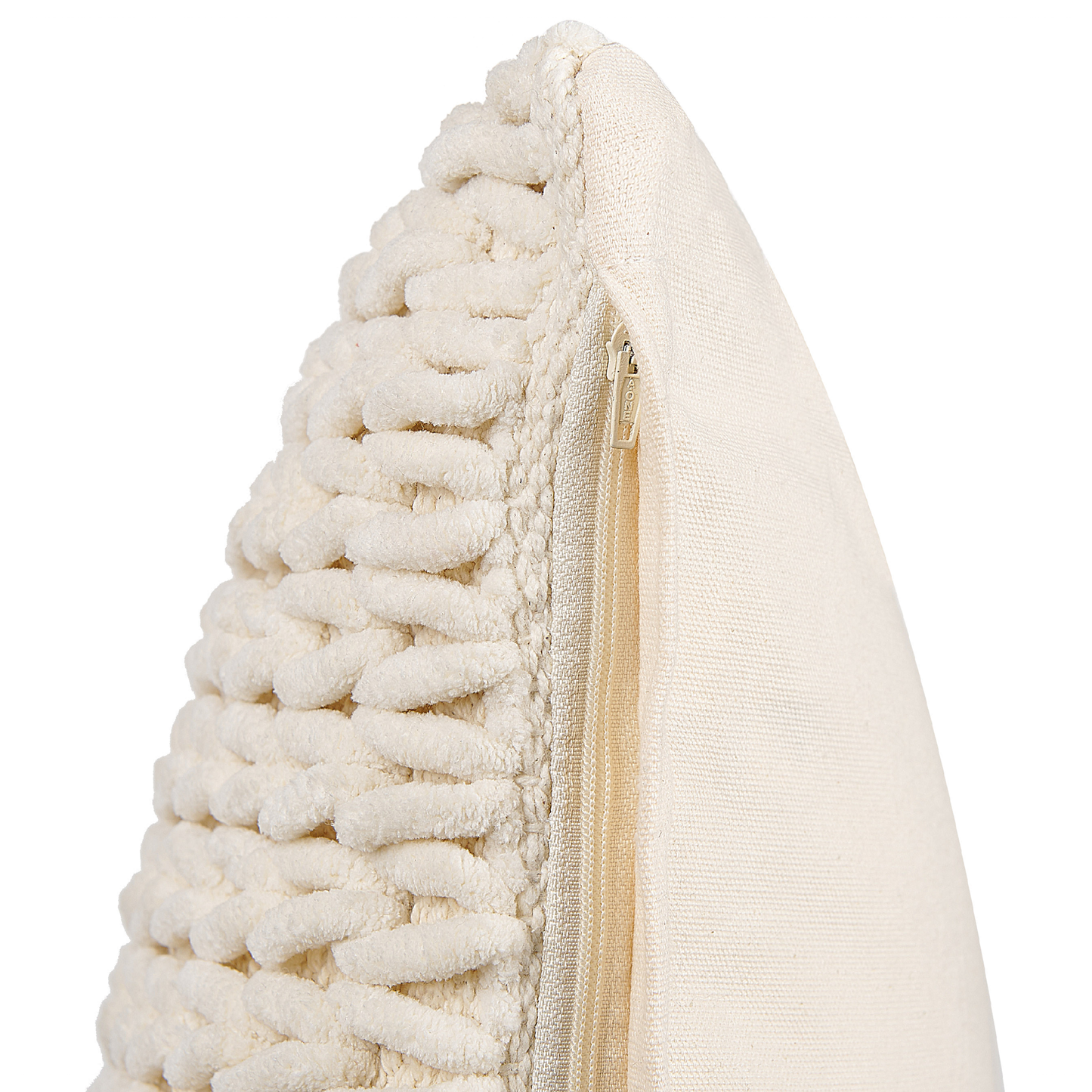 Dekokissen 2er Set OXALIS 45 x 45 cm Beige Ohne Muster