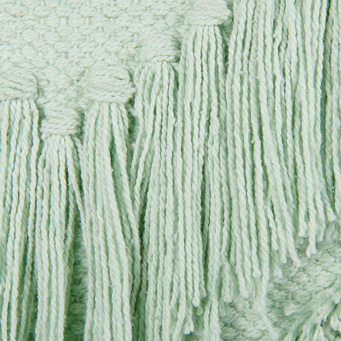 Dekokissen 2er Set BACOPA Baumwolle 45 x 45 cm Grün ZickZack-Muster