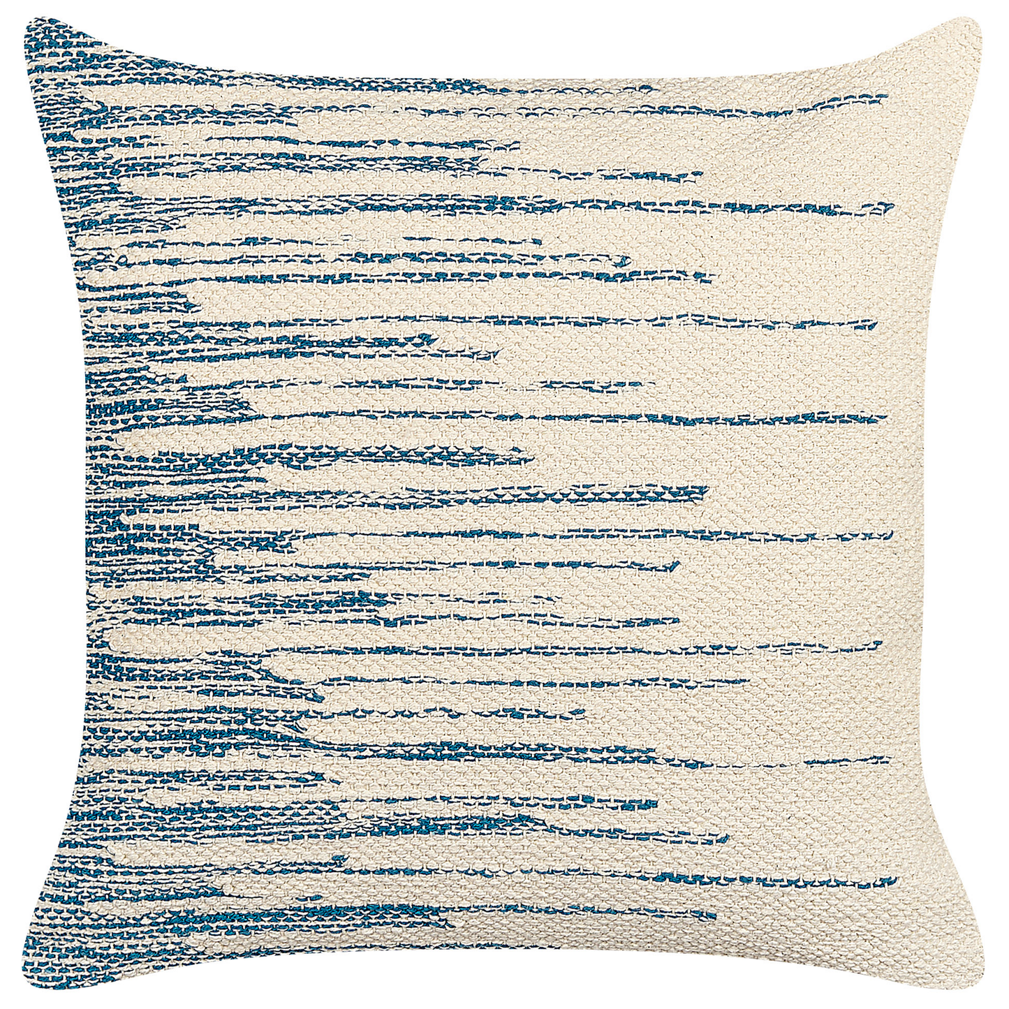 Dekokissen 2er Set RIVINA Baumwolle 45 x 45 cm Beige Streifenmuster