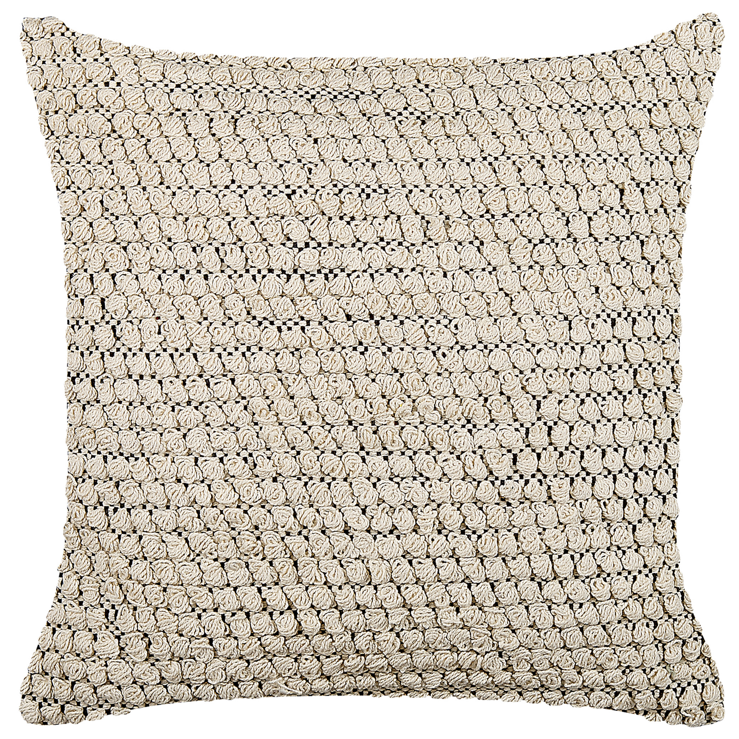 Dekokissen 2er Set HOWEA Baumwolle 45 x 45 cm Beige Geometrisches Muster