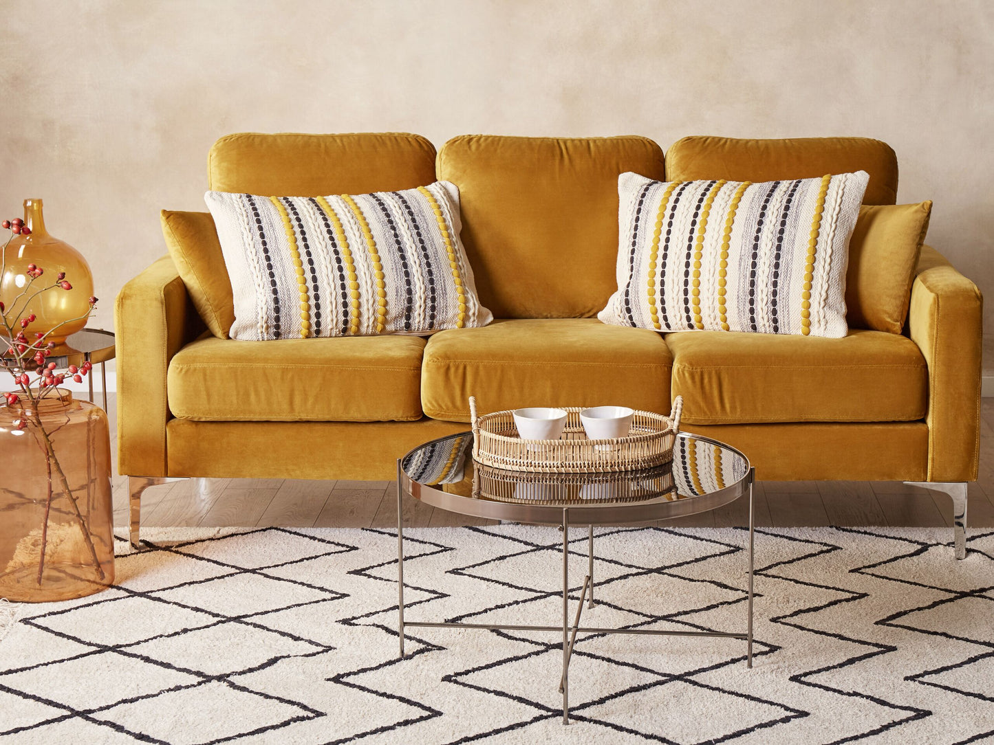 Dekokissen Helles Beige ARDISIA 40 x 60 cm