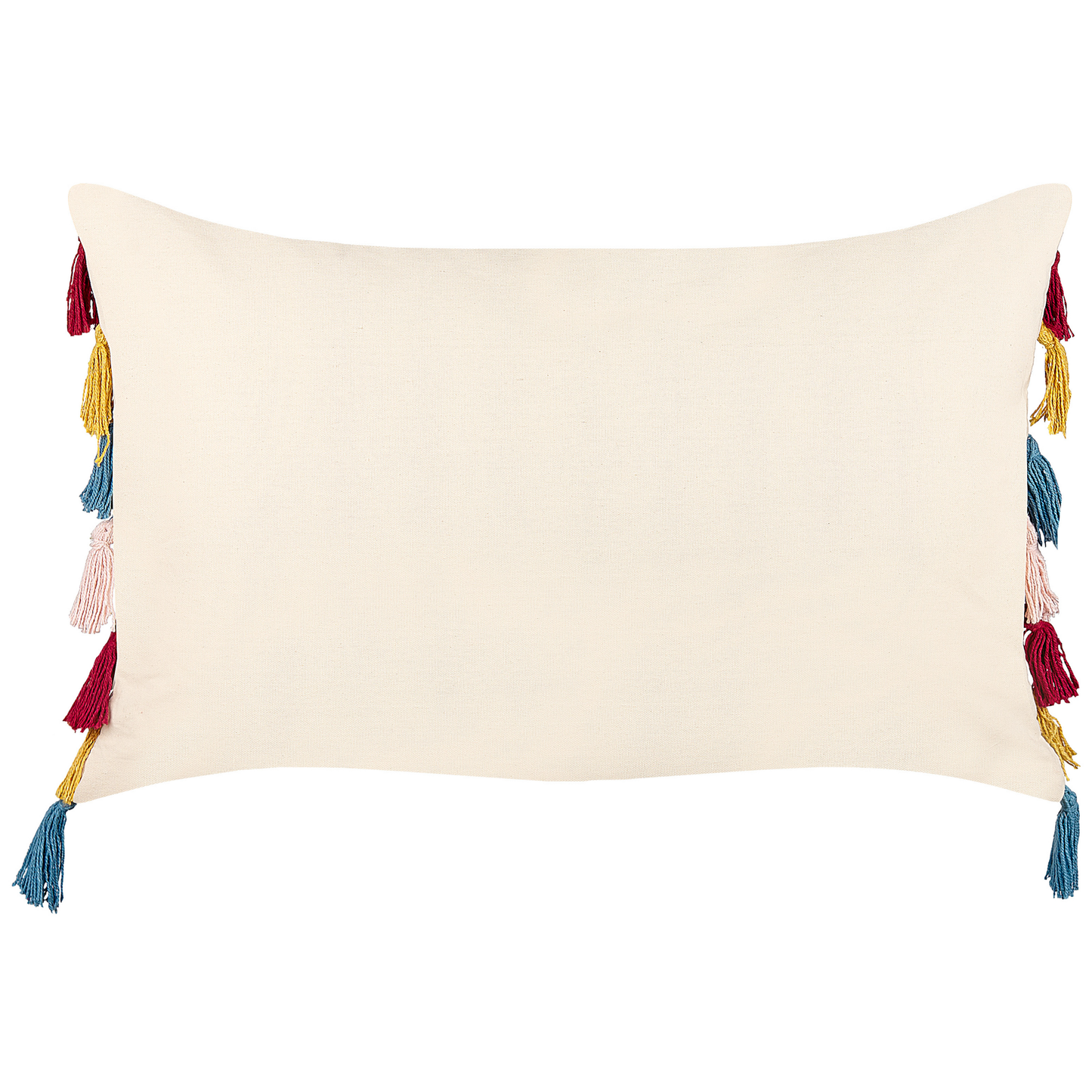 Dekokissen AGAVE Baumwolle 40 x 60 cm Hellbeige Streifenmuster