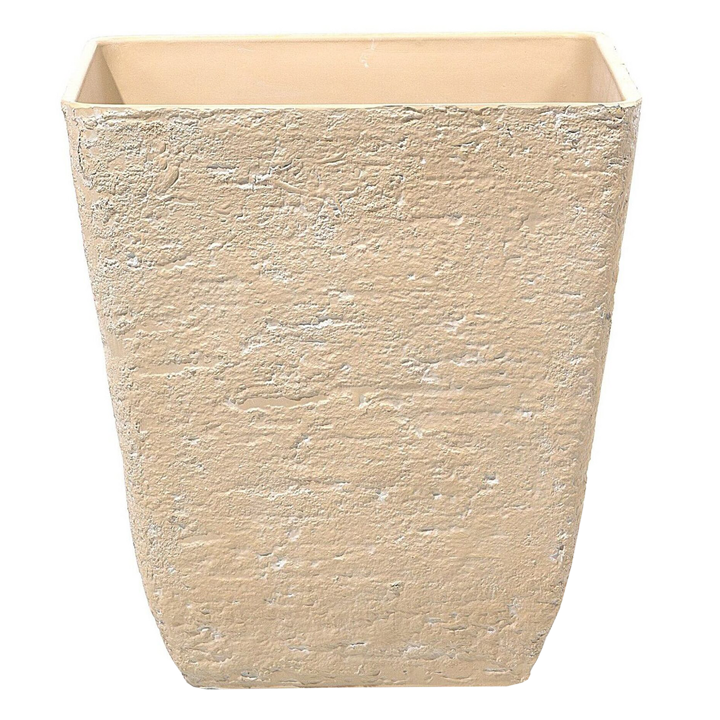 Set mit 2 Blumentöpfen DELOS Stein 49 cm Beige