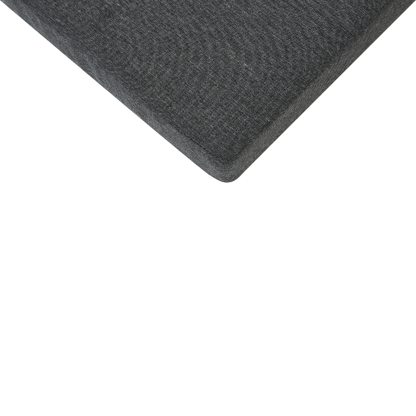 Set mit 4 Stühlen und Sitzkissen TAVIANO Metall Schwarz