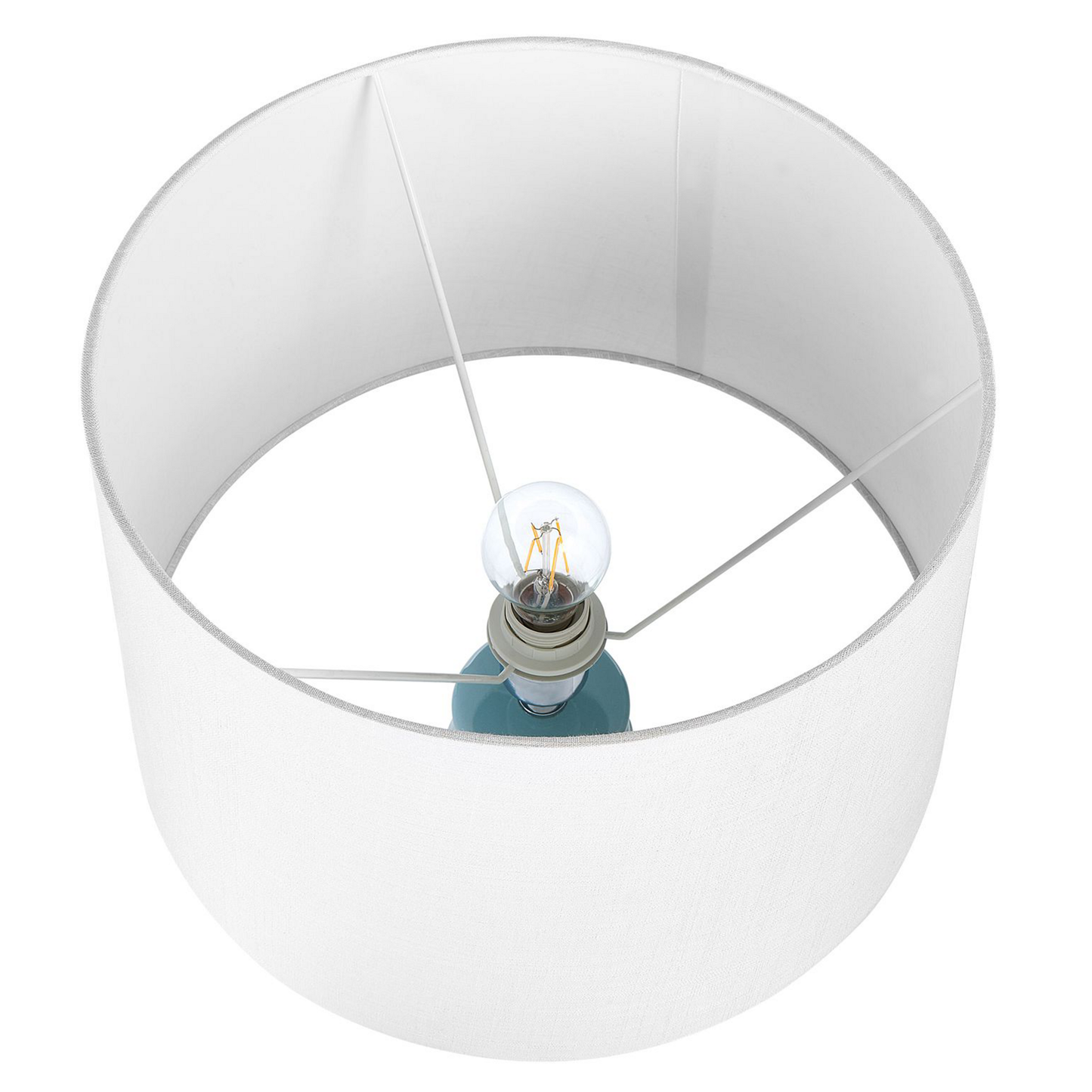 Tischlampe aus Keramik Blau VINCES
