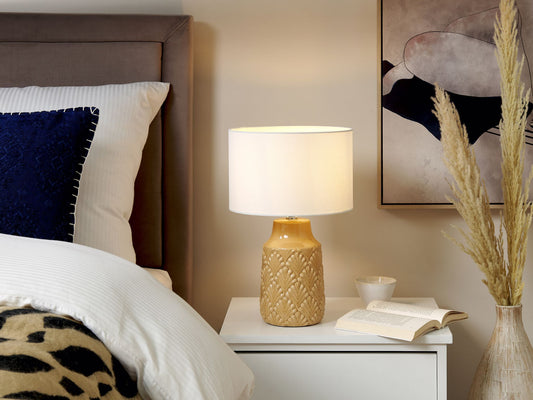 Tischleuchte BALAO Keramik Gelb