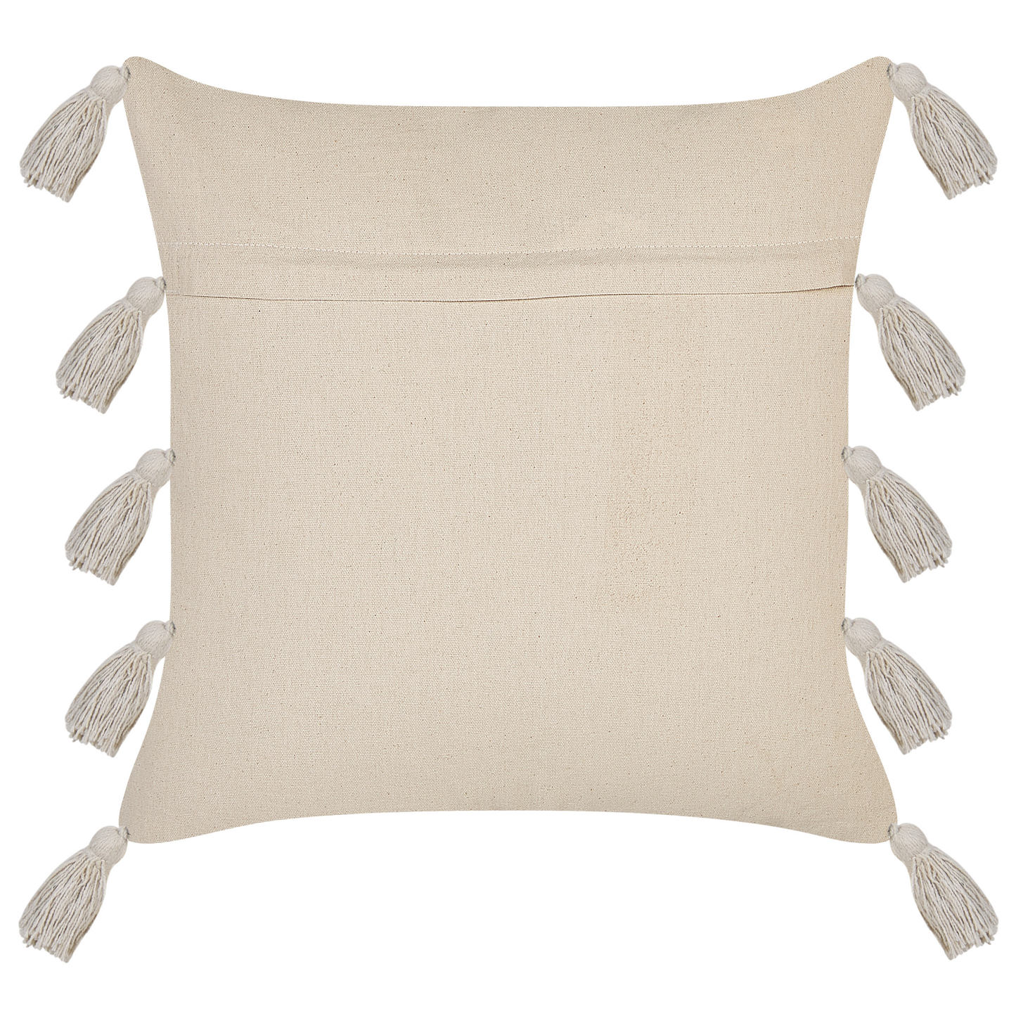 Dekokissen 2er Set BOUVARDIA Baumwolle 45 x 45 cm Grau ZickZack-Muster