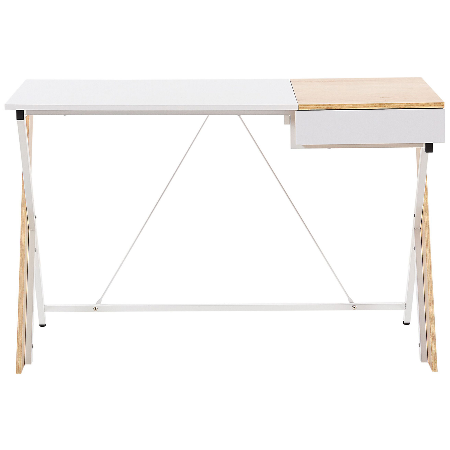 Büromöbel-Set weiss / heller Holzfabton JENKS/HAMDEN