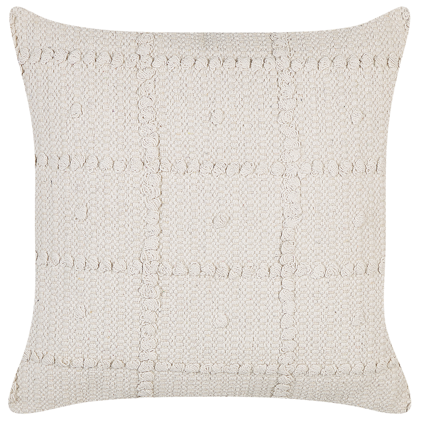 Kissen 2er Set Baumwolle Beige IXORA 45 x 45 cm