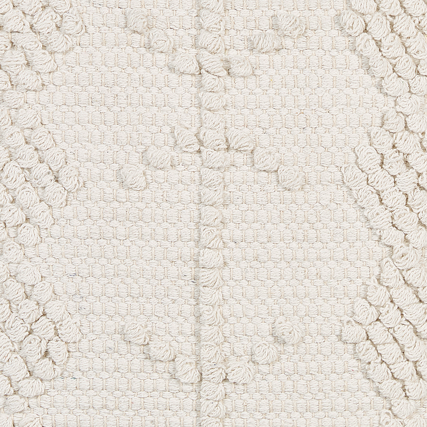 Pouf Baumwolle weiss 40 x 40 cm WARANGAL