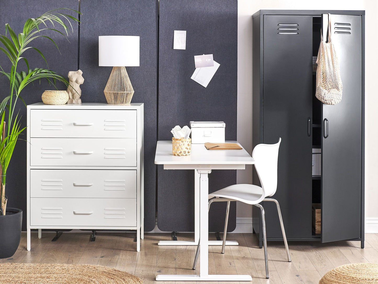 Kommode ENAGO Metall Weiss