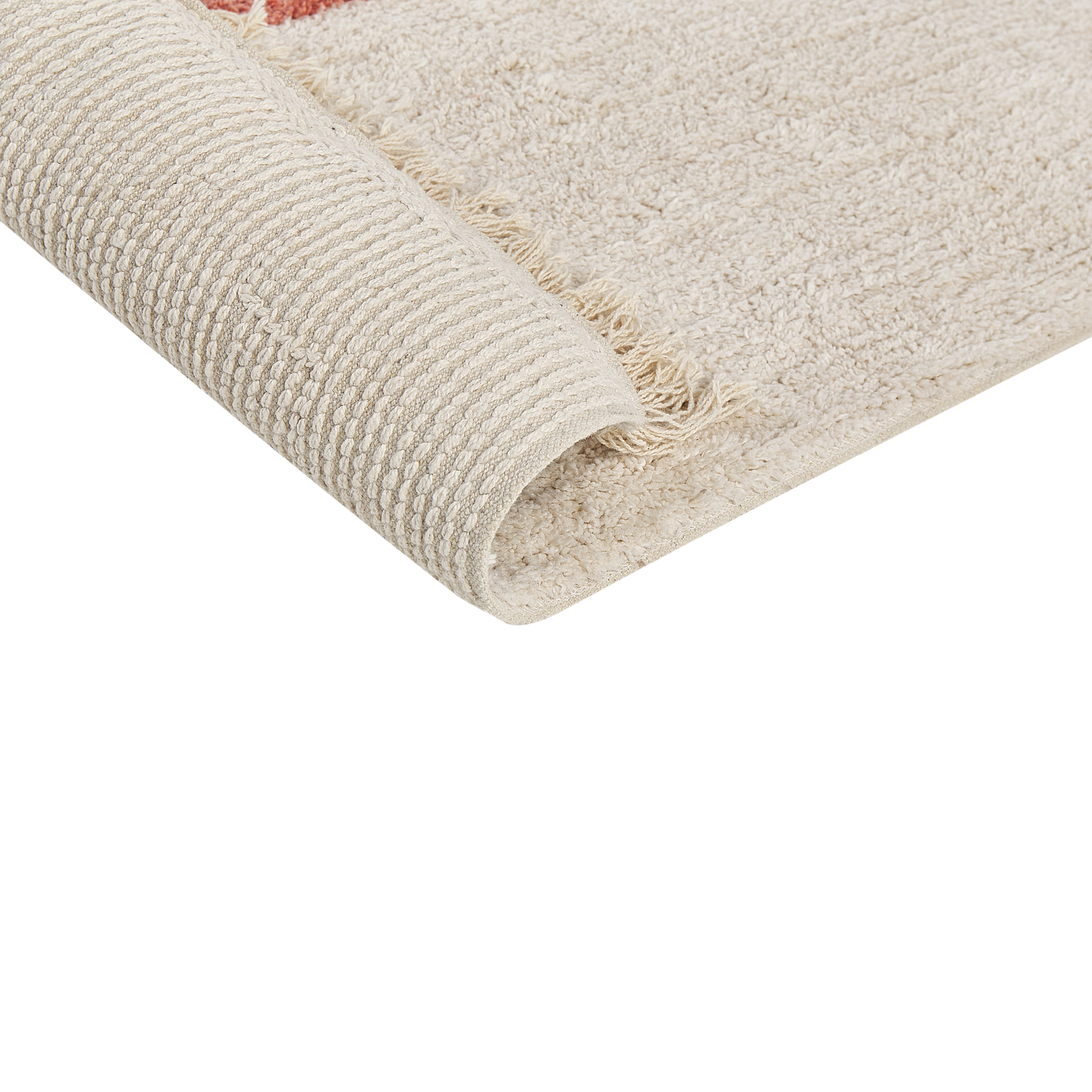 Teppich Baumwolle mehrfarbig 160 x 230 cm geometrisches Muster Kurzflor NIKSAR