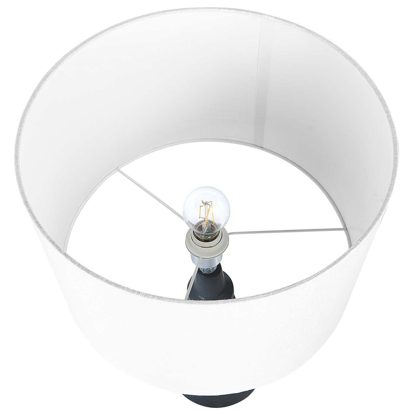 Tischlampe aus Keramik schwarz CERILLOS