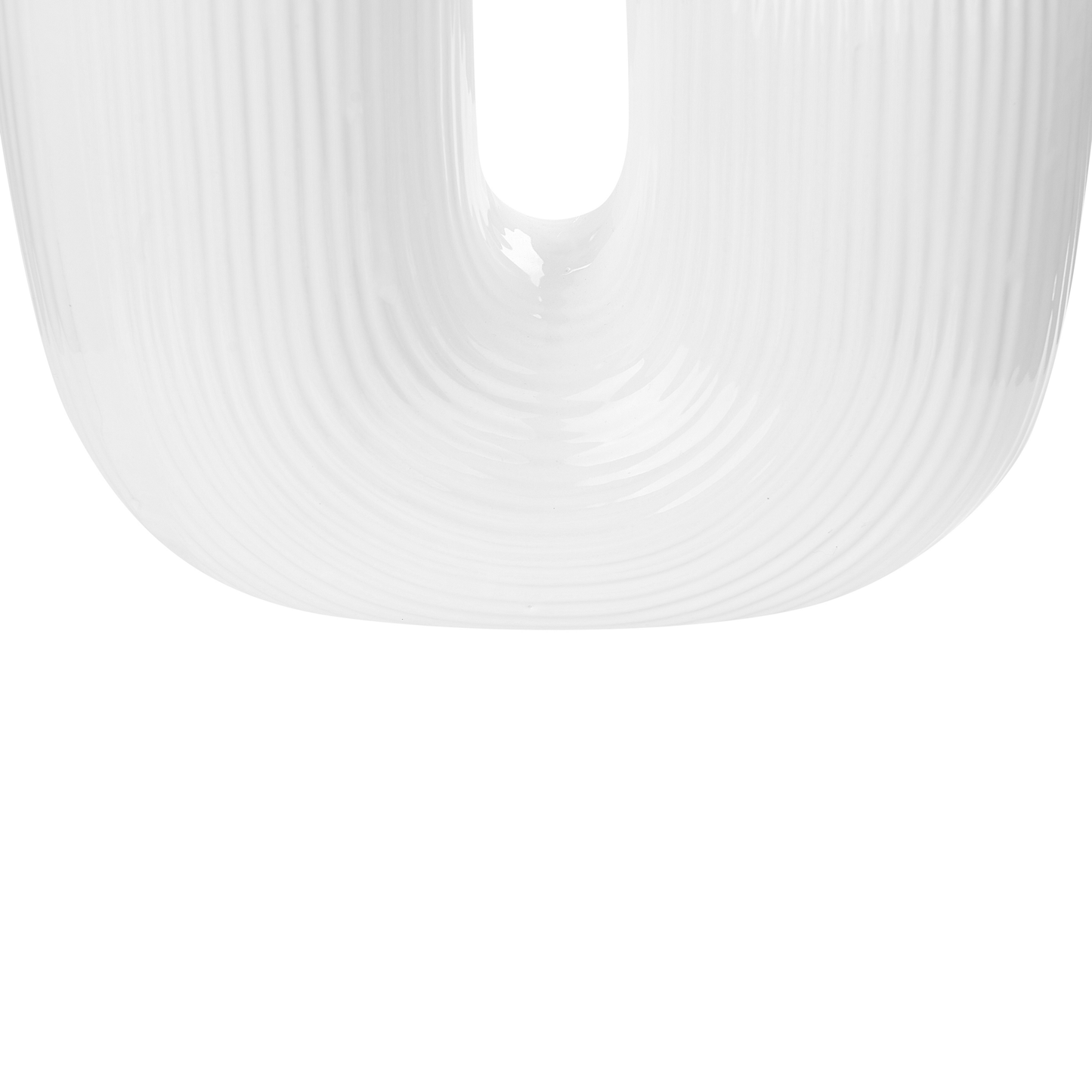 Blumenvase MITILINI Steinzeug 23 cm Weiss