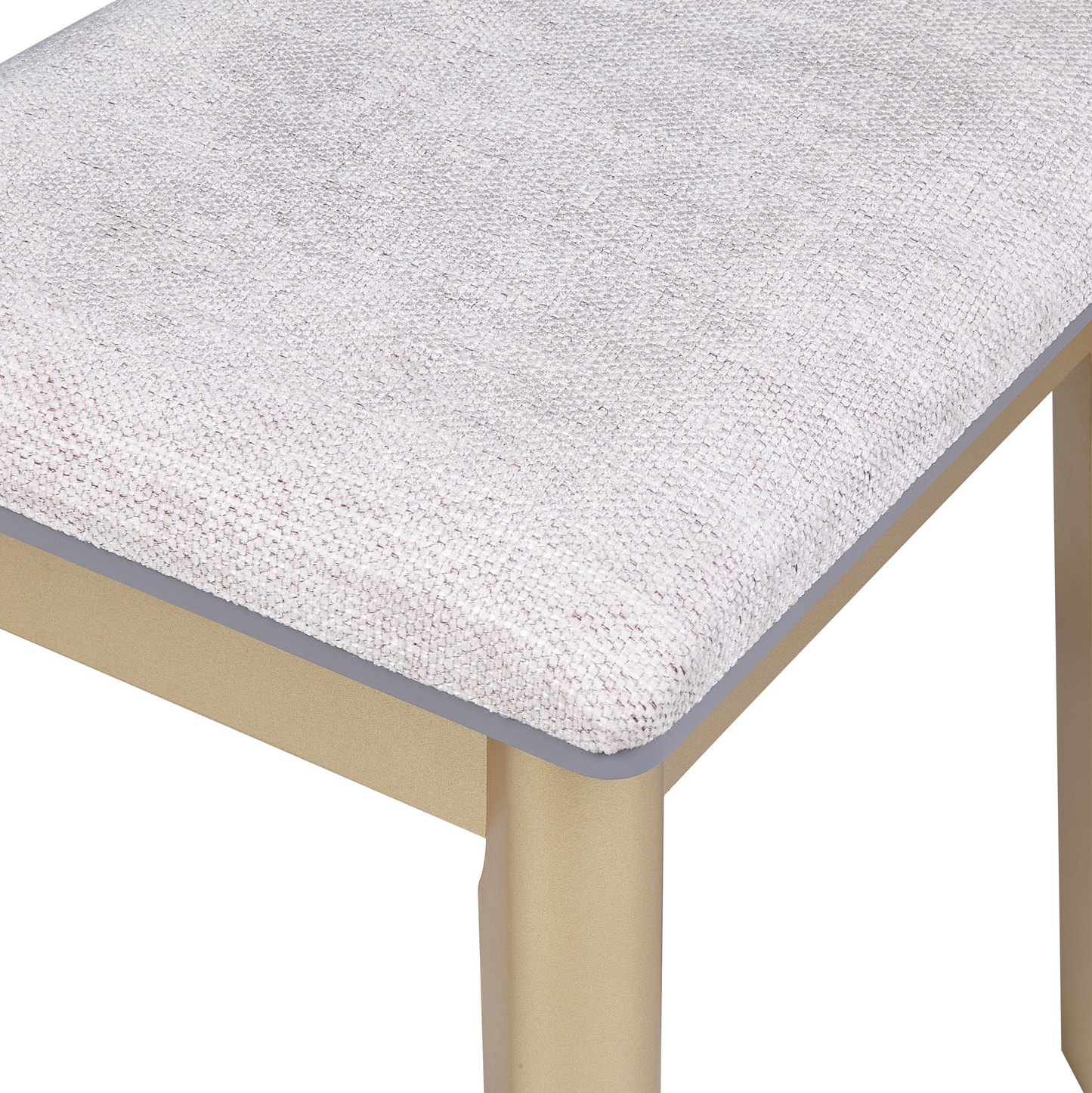 Schminktisch mit Spiegel und Hocker FEDRY LED Grau