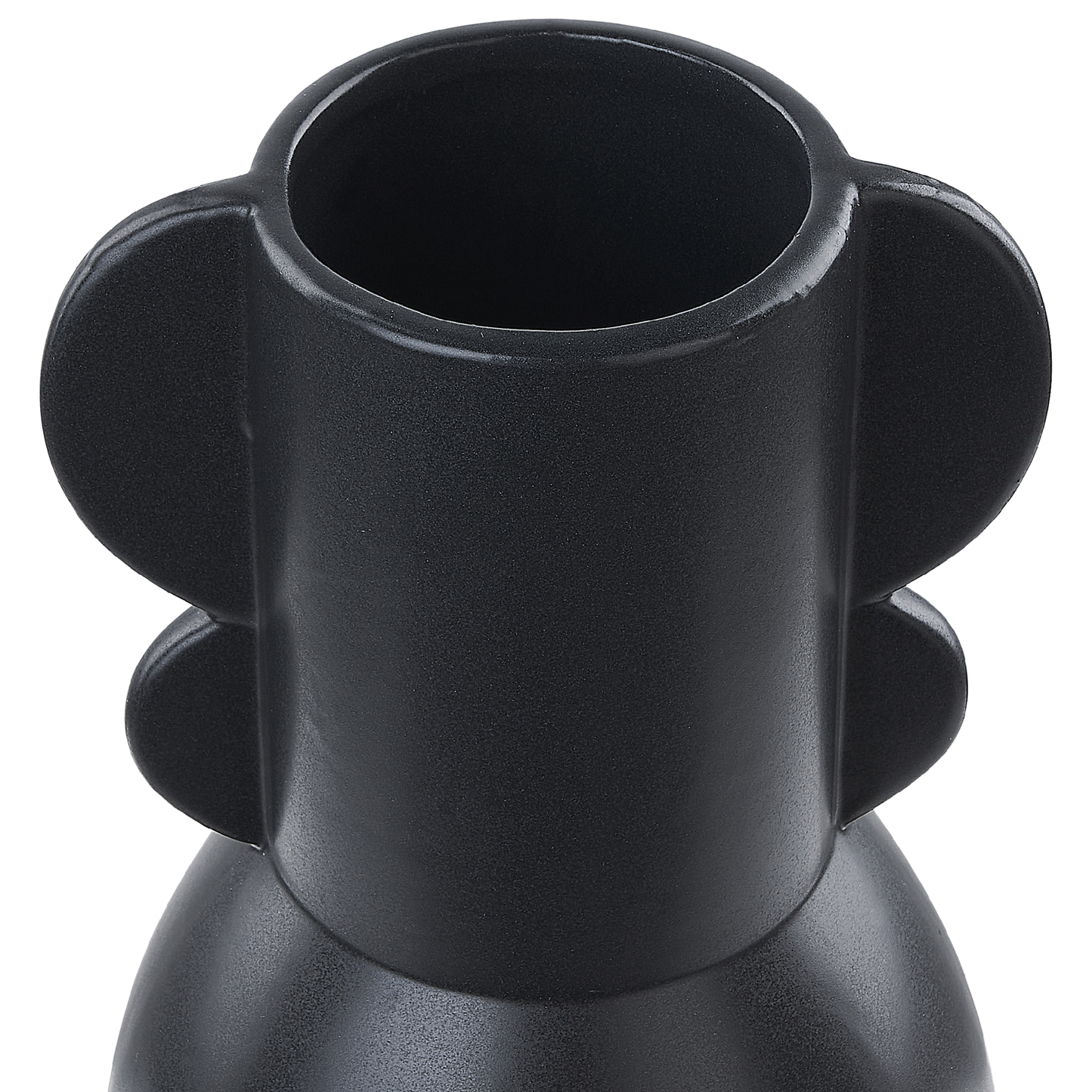 Blumenvase MYTILENE Keramik 29 cm Schwarz