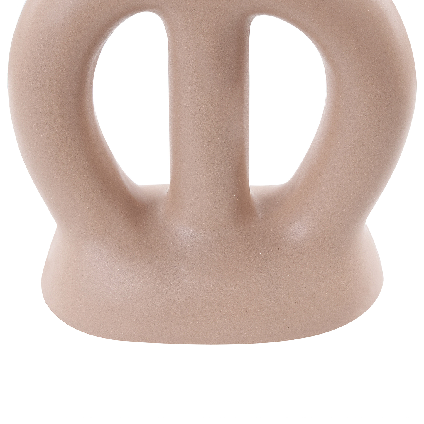 Blumenvase KOZANI Keramik 28 cm Sandbeige