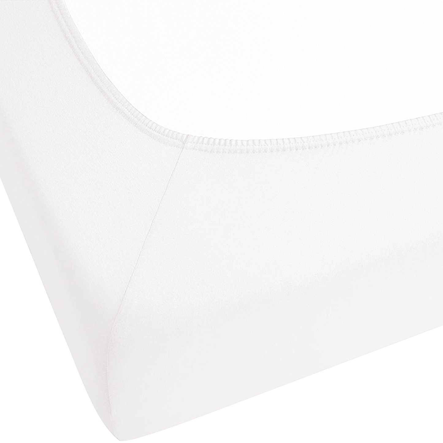 Spannbettlaken JANBU Baumwolle 90 x 200 cm Weiss