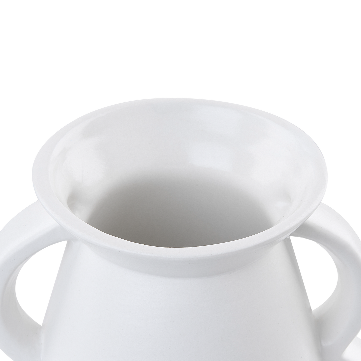 Blumenvase KOROPI Keramik 19 cm Weiss