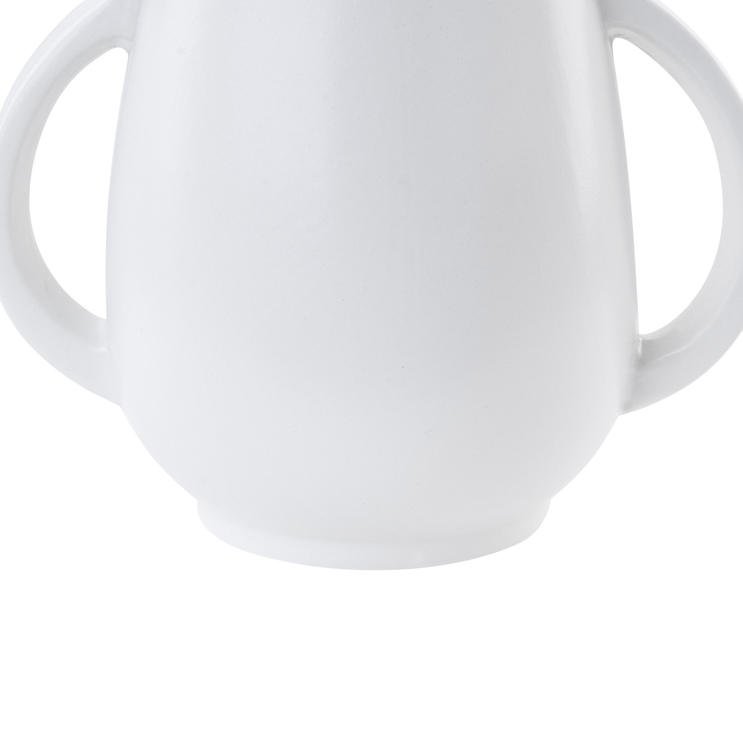 Blumenvase KOROPI Keramik 19 cm Weiss