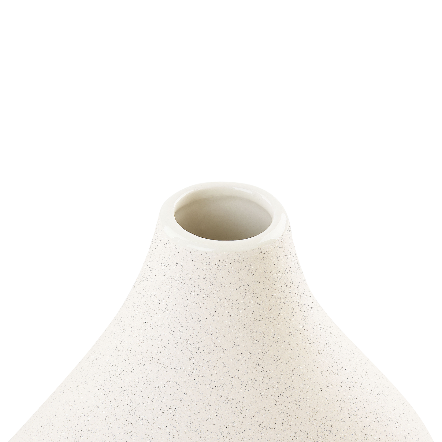 Blumenvase KOMOTINI Keramik 32 cm Cremeweiss