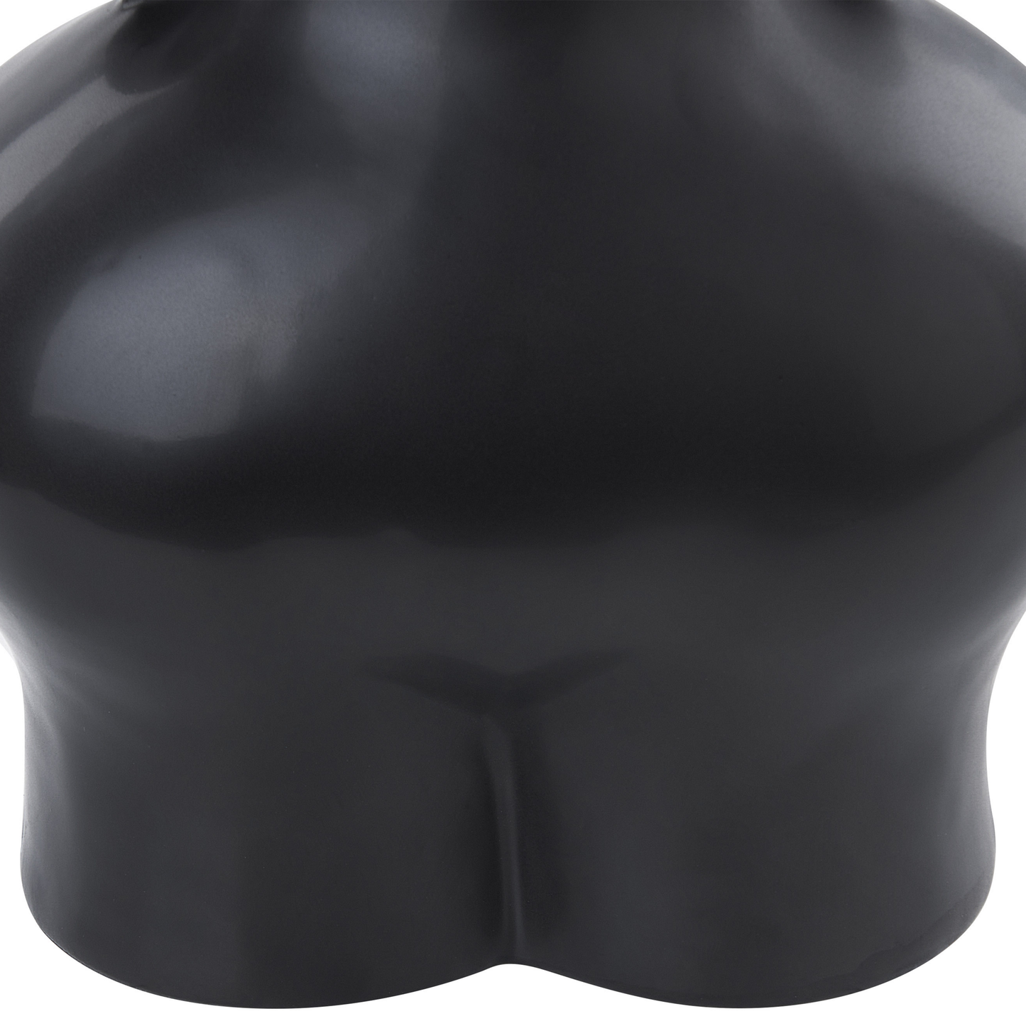 Blumenvase NAFPLIO Keramik 32 cm Schwarz