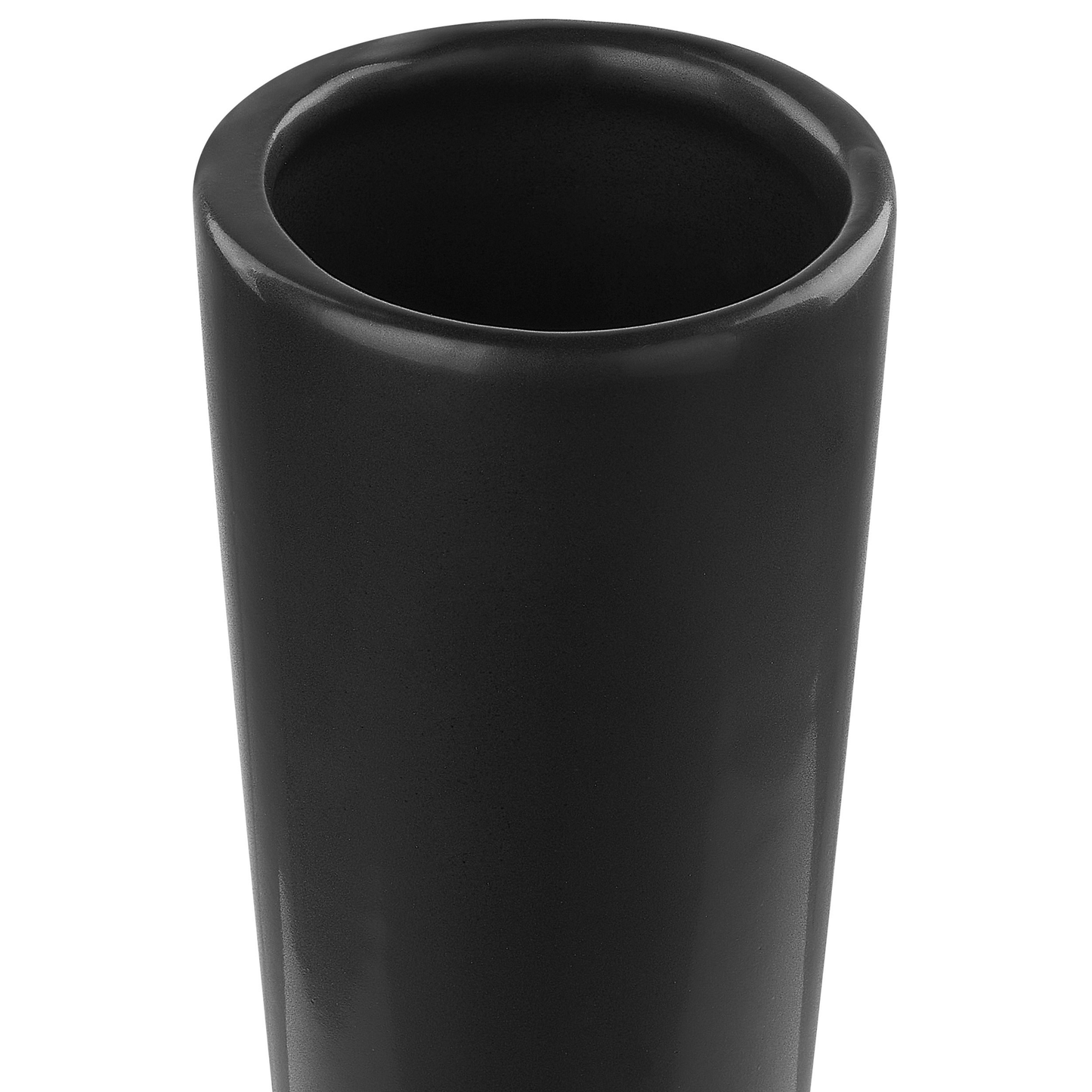 Blumenvase PEANIA Keramik 30 cm Schwarz