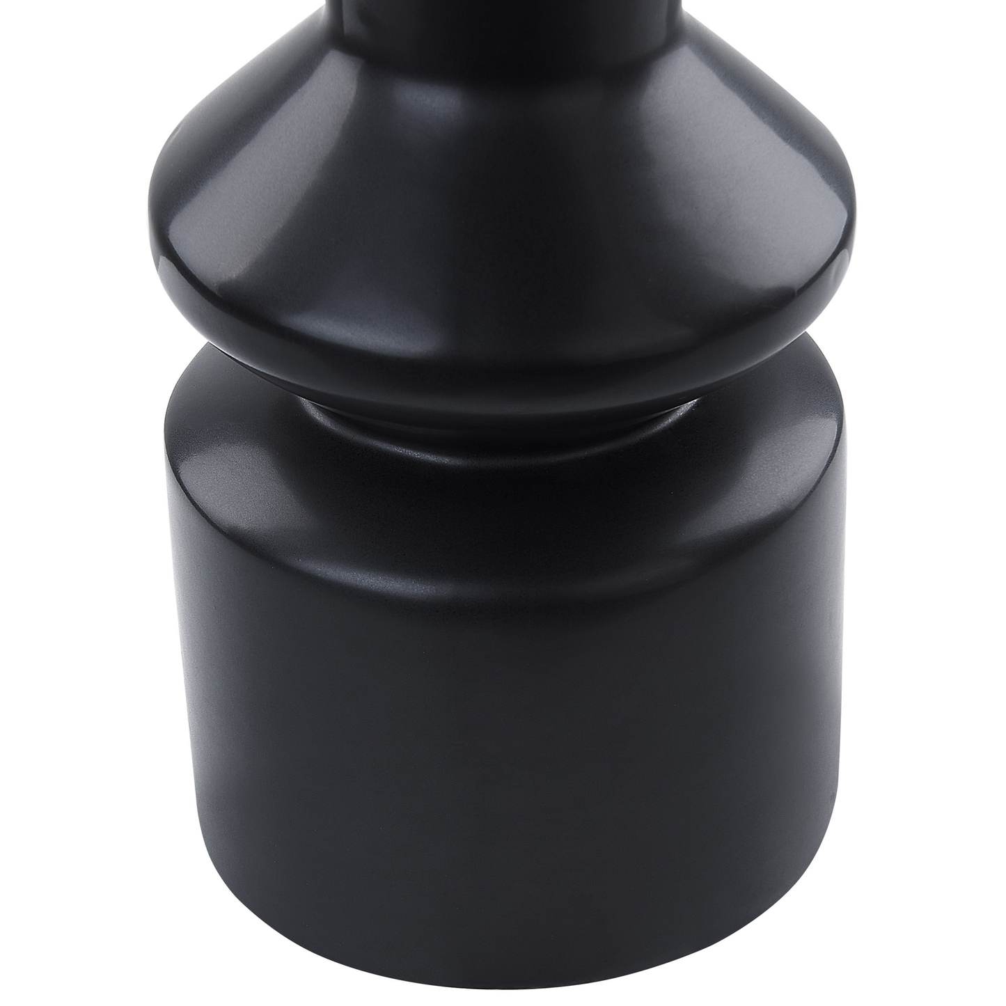 Blumenvase PEANIA Keramik 30 cm Schwarz
