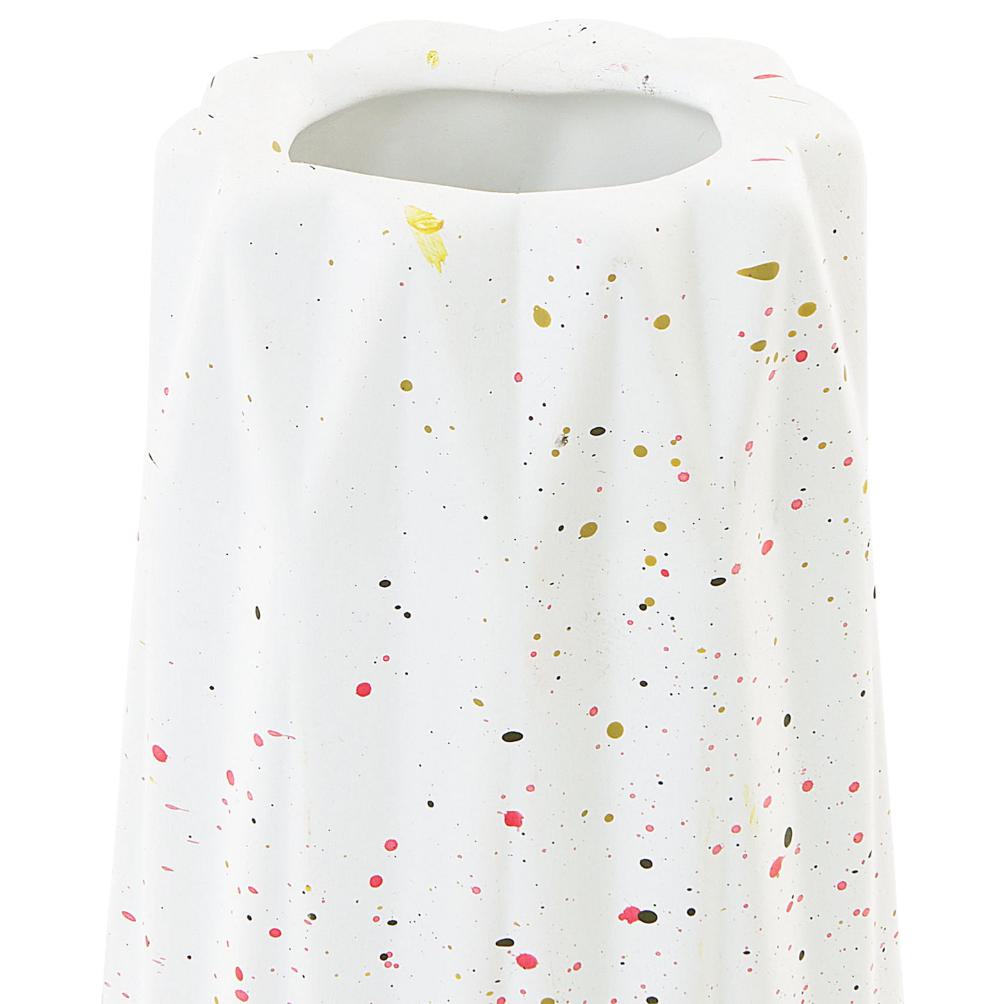 Blumenvase AMALIADA Steinzeug 24 cm Weiss